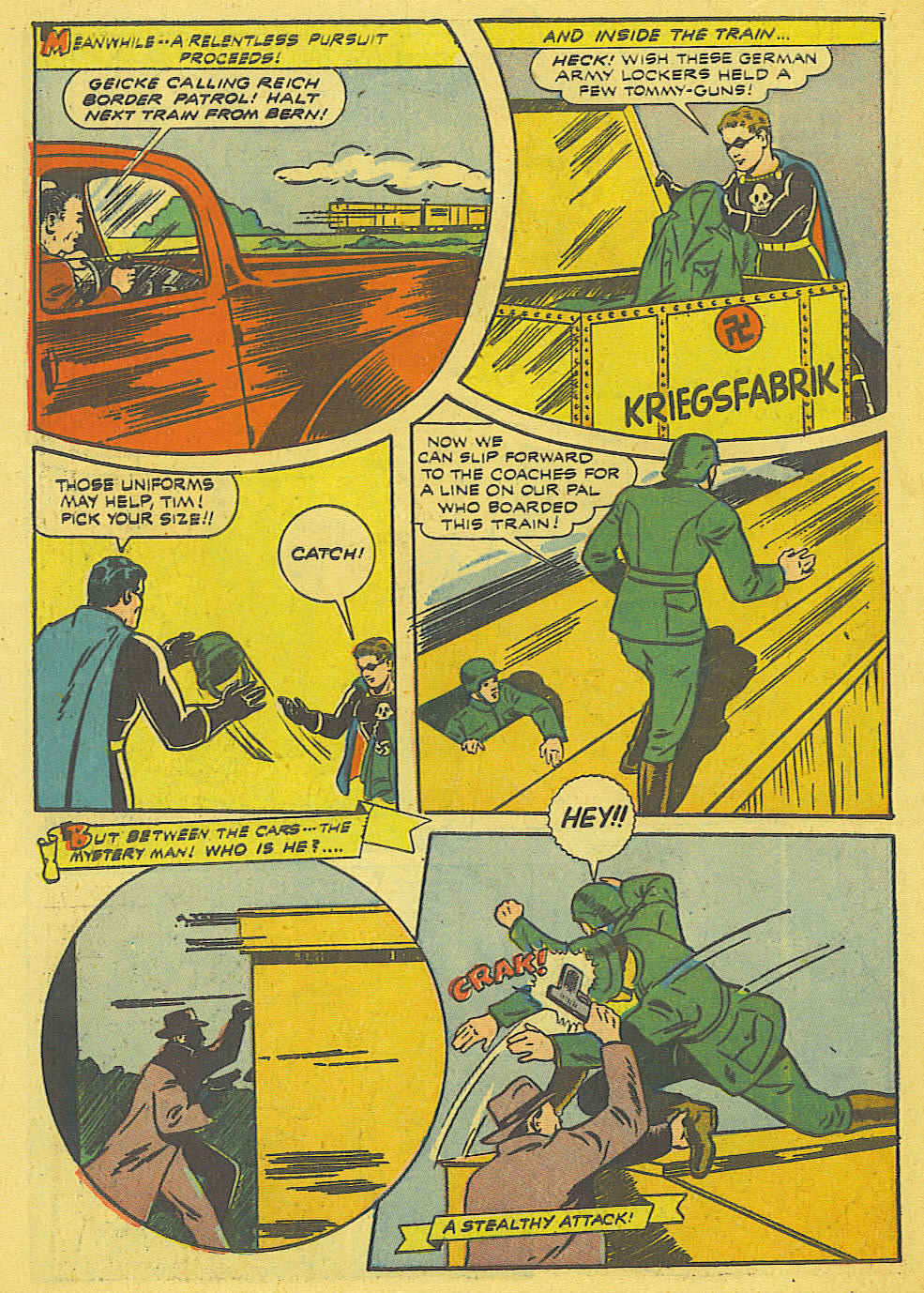 Black Terror, page 9. Black Terror. Public domain in the United States. Intended scans: Digital Comic Museum and Comic Book Plus. https://digitalcomicmuseum.com/
