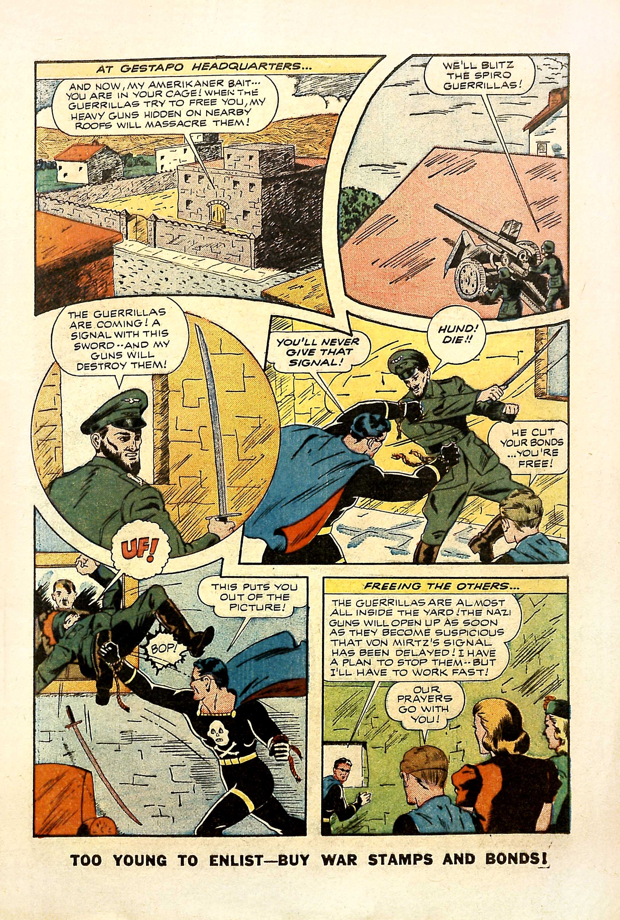 Black Terror, page 11. Black Terror. Public domain in the United States. Intended scans: Digital Comic Museum and Comic Book Plus. https://digitalcomicmuseum.com/