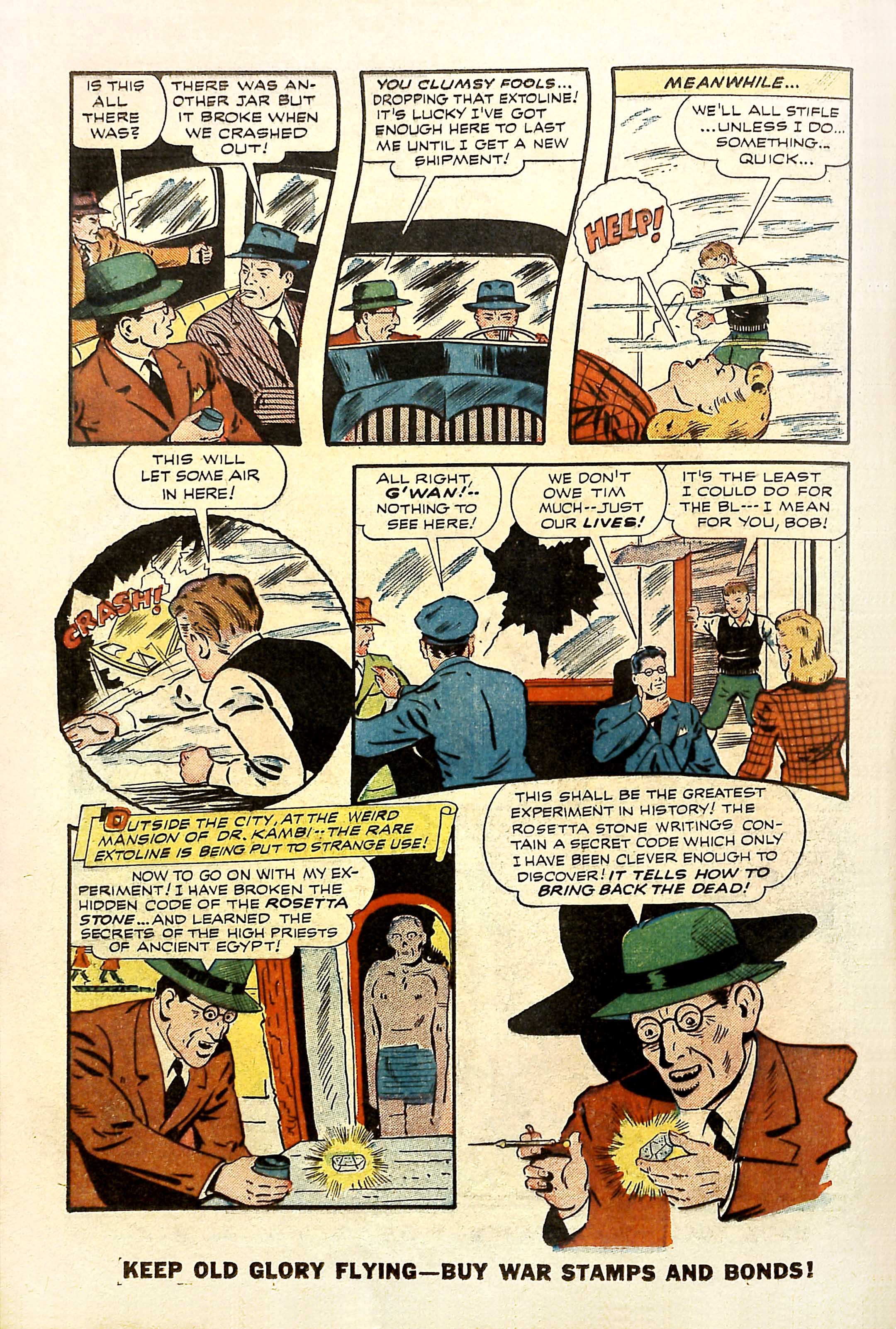 Black Terror, page 18. Black Terror. Public domain in the United States. Intended scans: Digital Comic Museum and Comic Book Plus. https://digitalcomicmuseum.com/