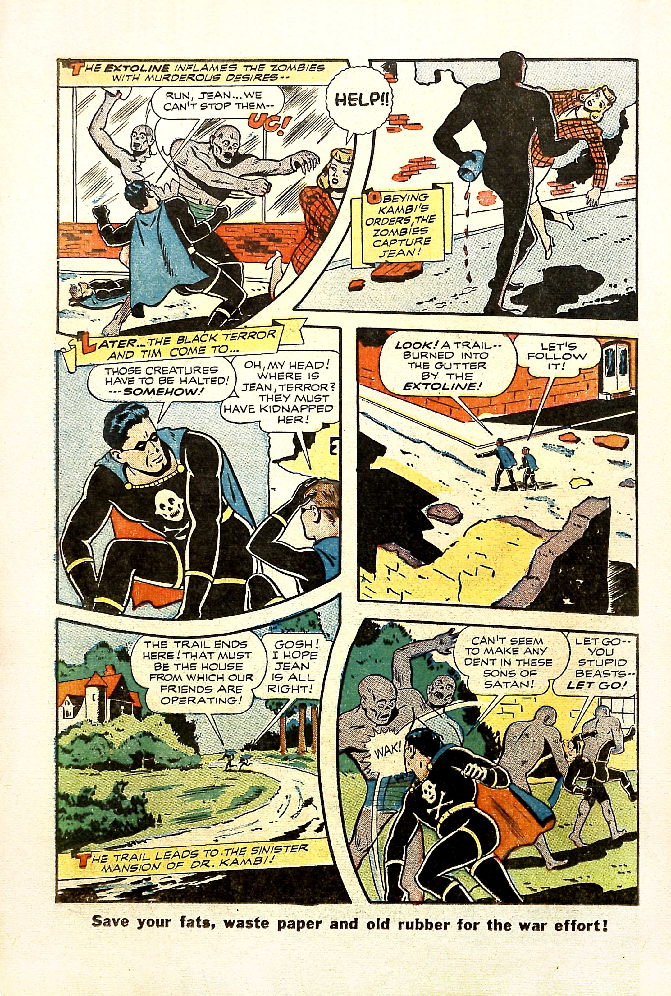 Black Terror, page 22. Black Terror. Public domain in the United States. Intended scans: Digital Comic Museum and Comic Book Plus. https://digitalcomicmuseum.com/