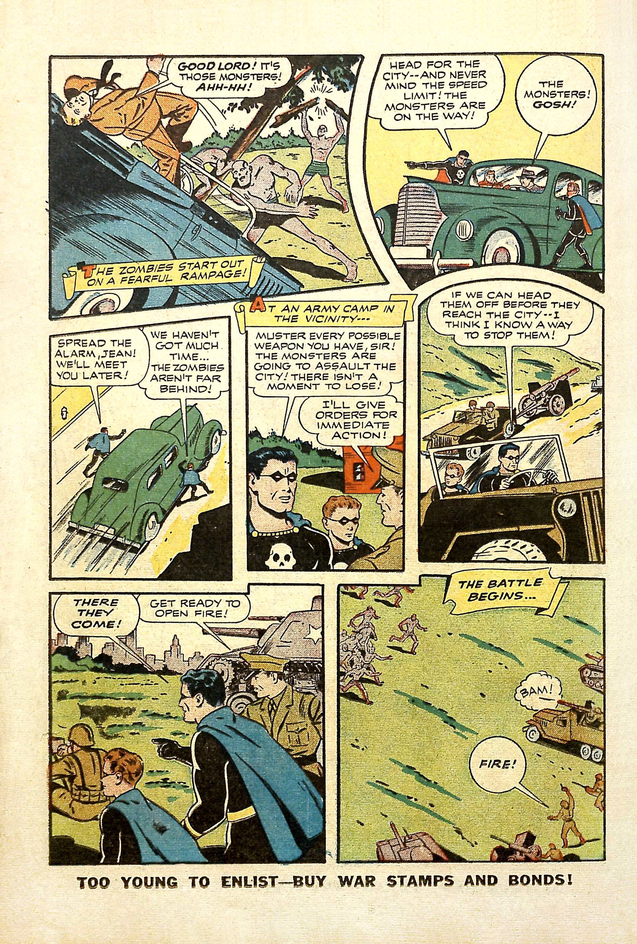 Black Terror, page 26. Black Terror. Public domain in the United States. Intended scans: Digital Comic Museum and Comic Book Plus. https://digitalcomicmuseum.com/