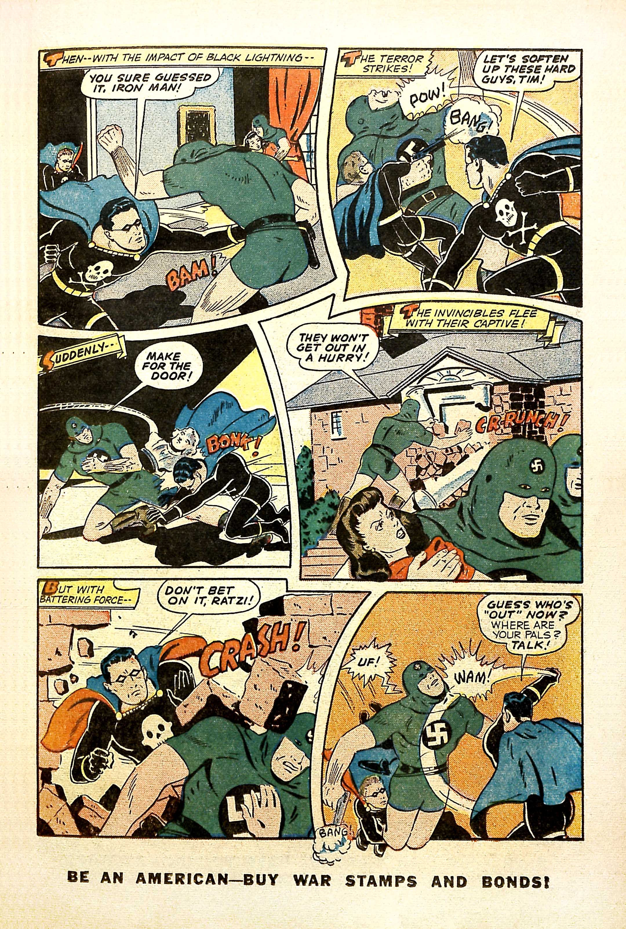 Black Terror, page 31. Black Terror. Public domain in the United States. Intended scans: Digital Comic Museum and Comic Book Plus. https://digitalcomicmuseum.com/