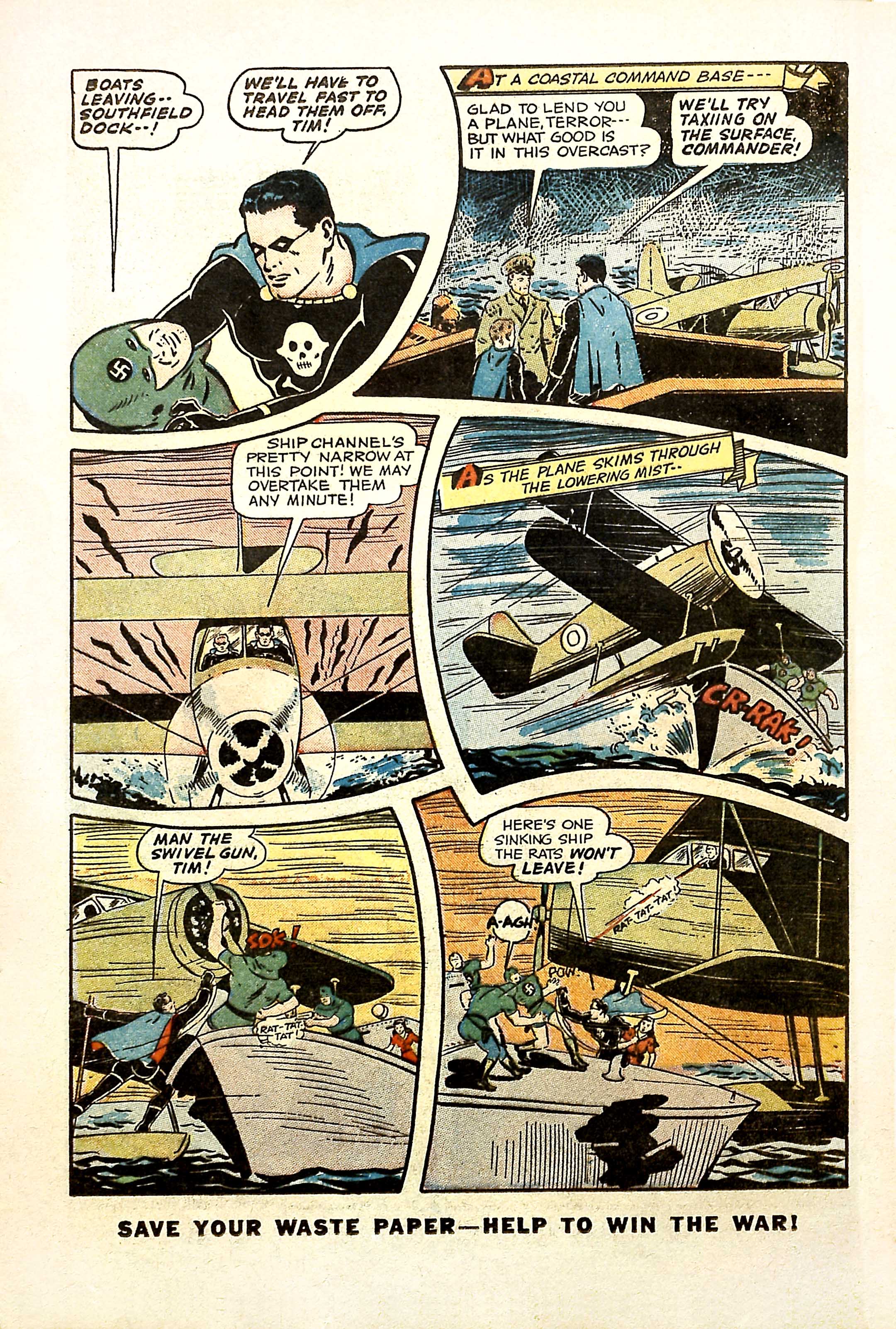 Black Terror, page 32. Black Terror. Public domain in the United States. Intended scans: Digital Comic Museum and Comic Book Plus. https://digitalcomicmuseum.com/