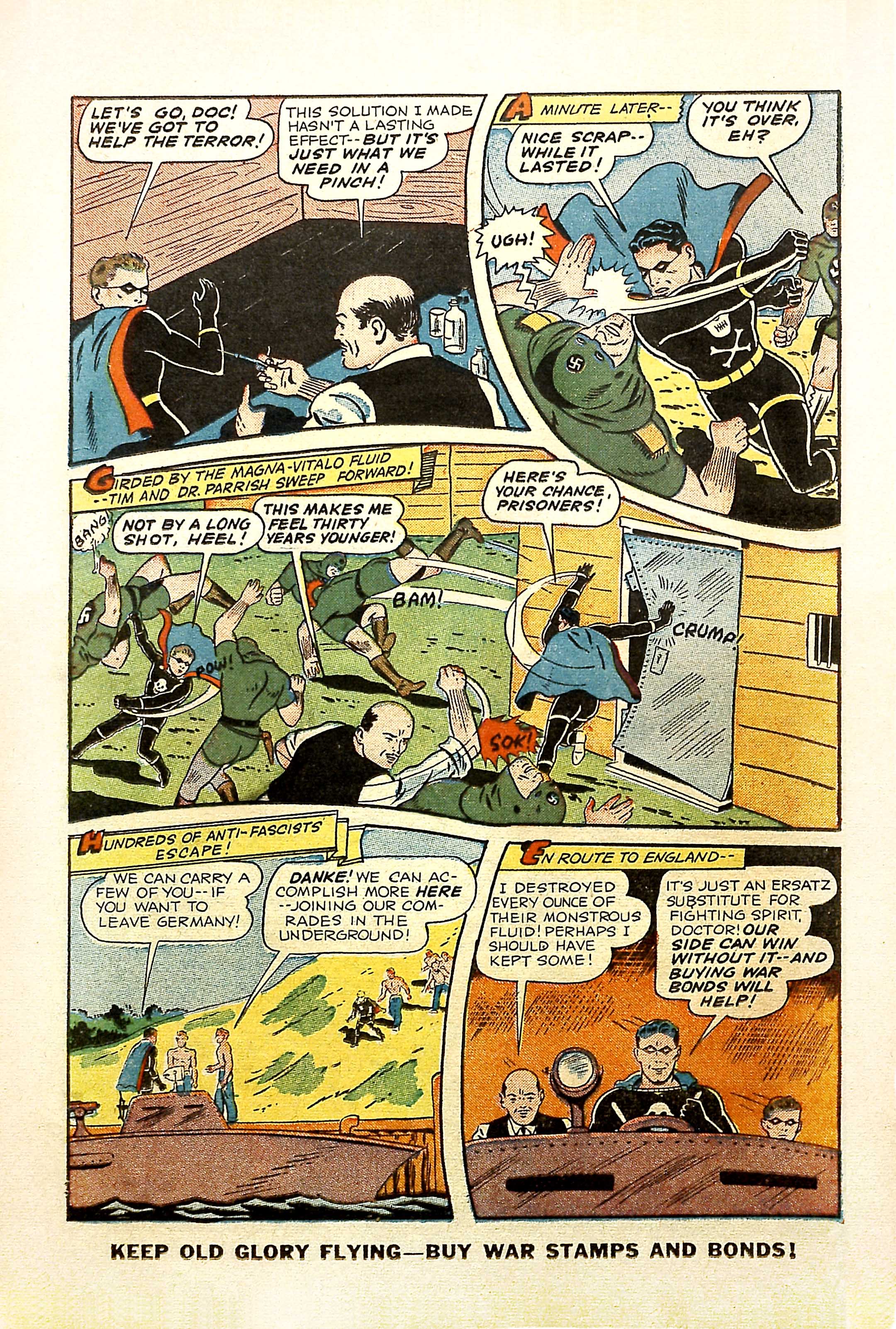 Black Terror, page 38. Black Terror. Public domain in the United States. Intended scans: Digital Comic Museum and Comic Book Plus. https://digitalcomicmuseum.com/