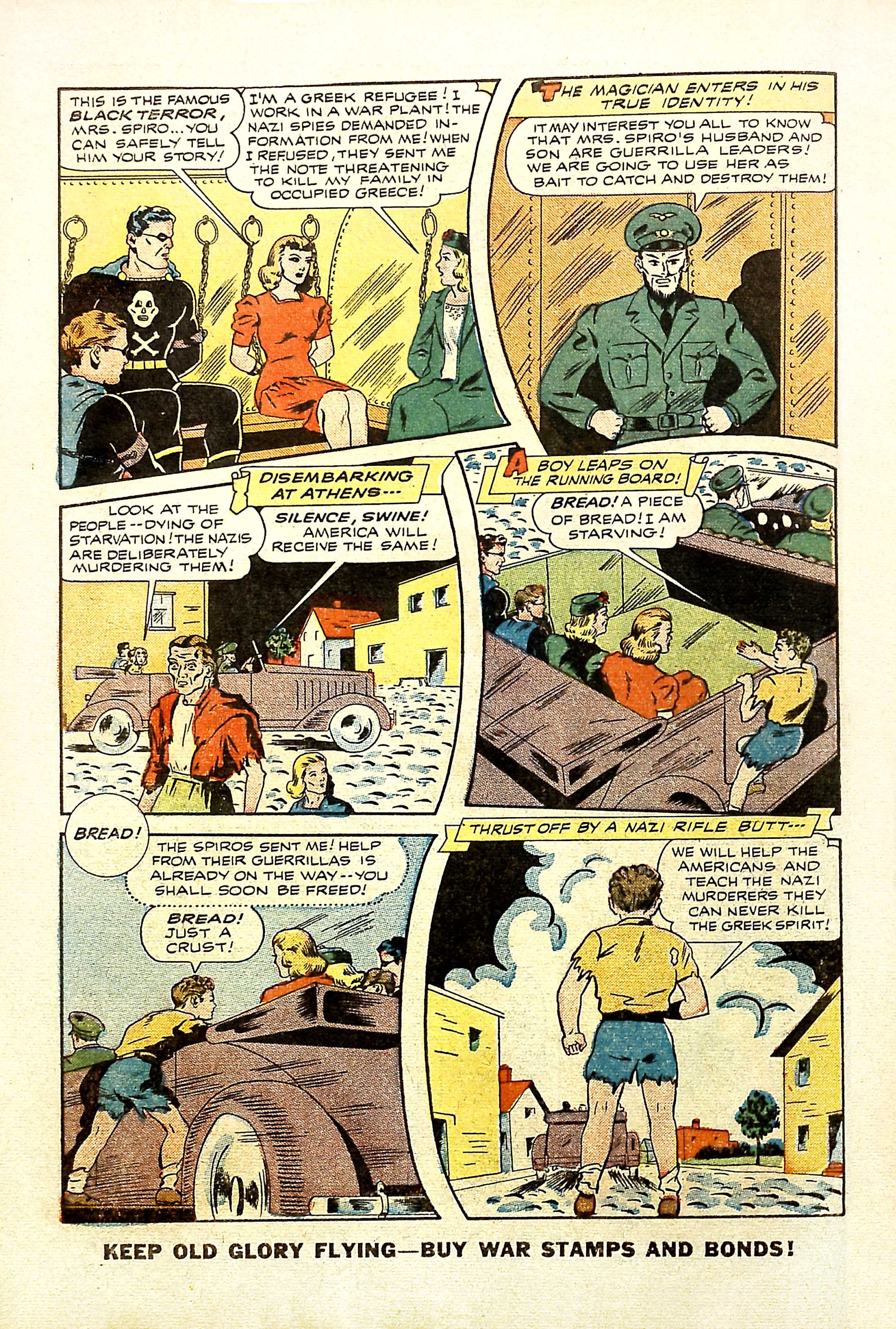 Black Terror, page 10. Black Terror. Public domain in the United States. Intended scans: Digital Comic Museum and Comic Book Plus. https://digitalcomicmuseum.com/