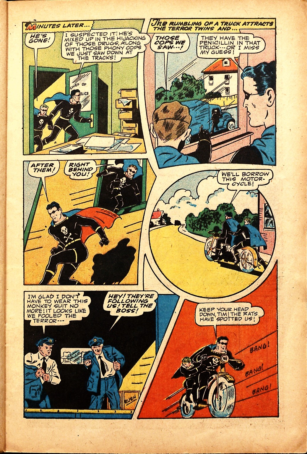 Black Terror, page 11. Black Terror. Public domain in the United States. Intended scans: Digital Comic Museum and Comic Book Plus. https://digitalcomicmuseum.com/