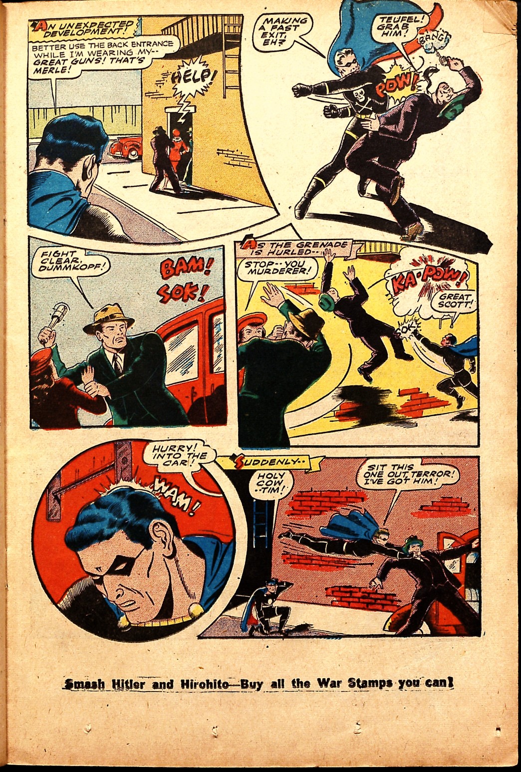 Black Terror, page 19. Black Terror. Public domain in the United States. Intended scans: Digital Comic Museum and Comic Book Plus. https://digitalcomicmuseum.com/