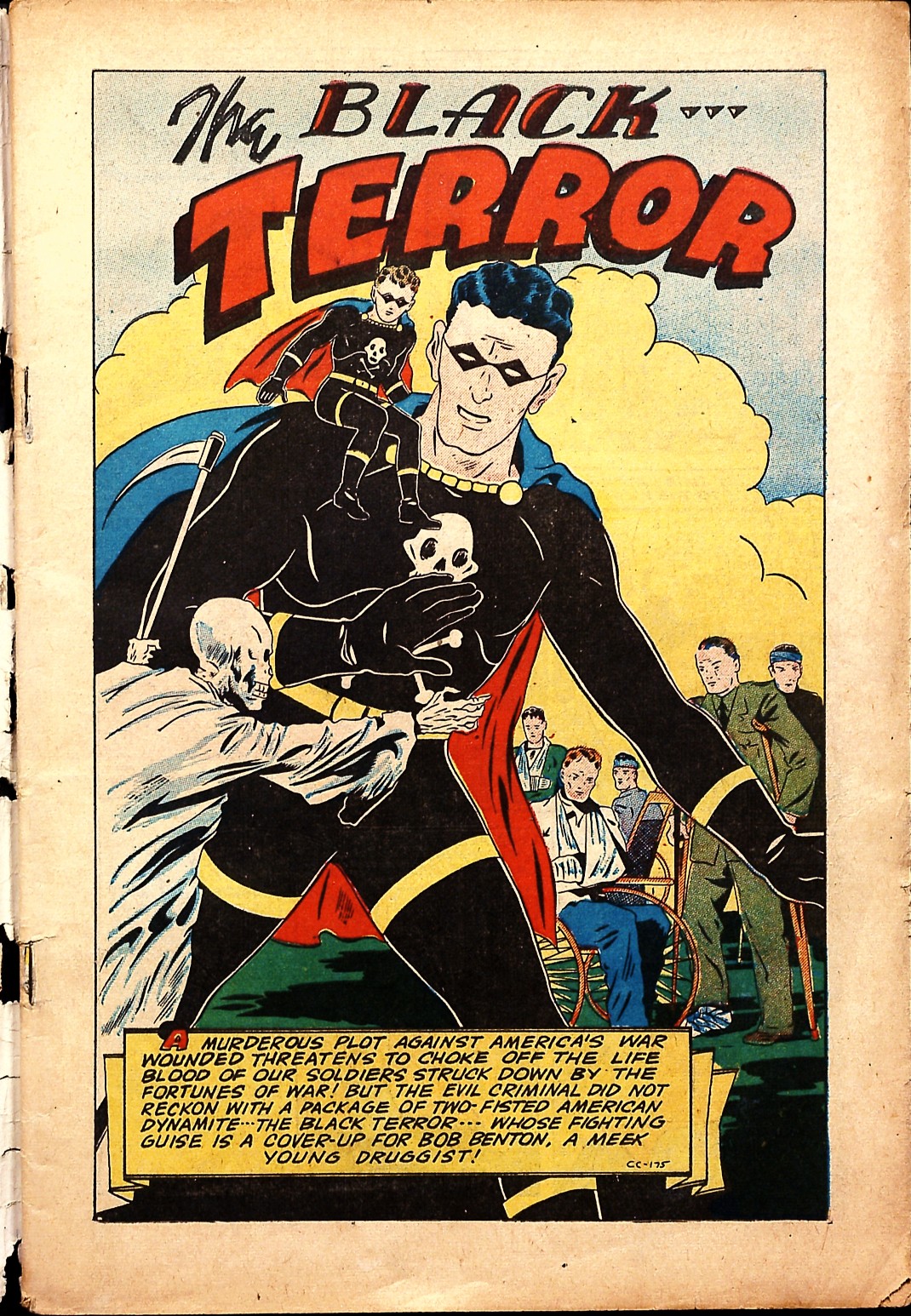 Black Terror, page 3. Black Terror. Public domain in the United States. Intended scans: Digital Comic Museum and Comic Book Plus. https://digitalcomicmuseum.com/