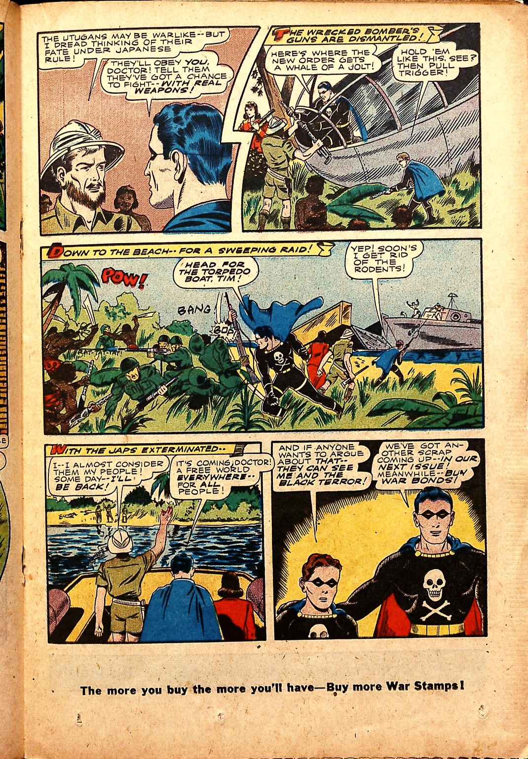 Black Terror, page 27. Black Terror. Public domain in the United States. Intended scans: Digital Comic Museum and Comic Book Plus. https://digitalcomicmuseum.com/