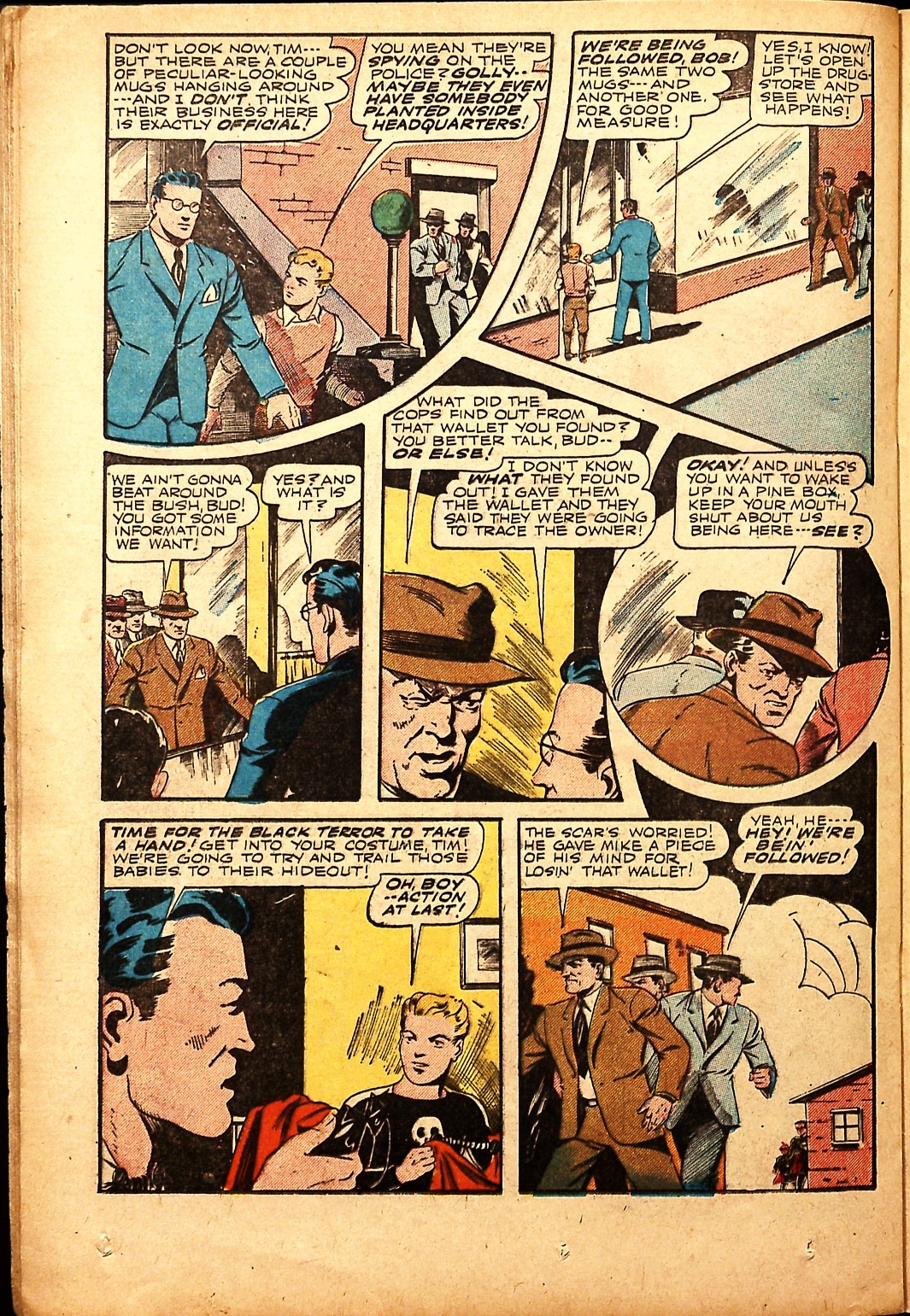 Black Terror, page 32. Black Terror. Public domain in the United States. Intended scans: Digital Comic Museum and Comic Book Plus. https://digitalcomicmuseum.com/