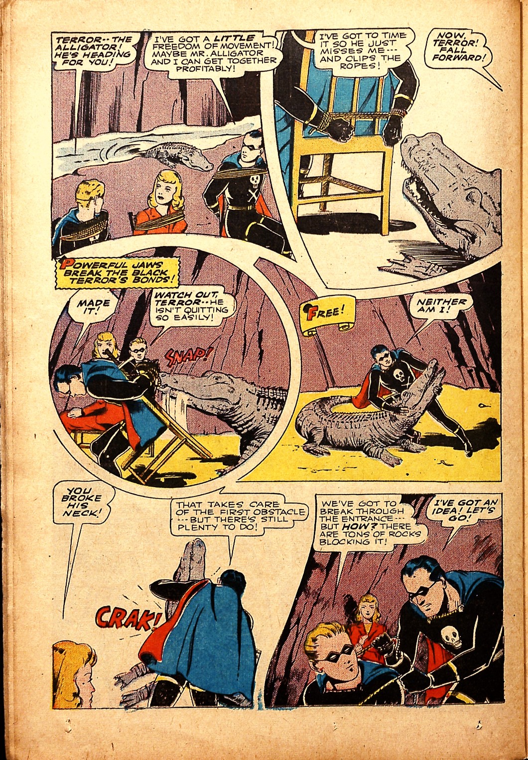 Black Terror, page 36. Black Terror. Public domain in the United States. Intended scans: Digital Comic Museum and Comic Book Plus. https://digitalcomicmuseum.com/