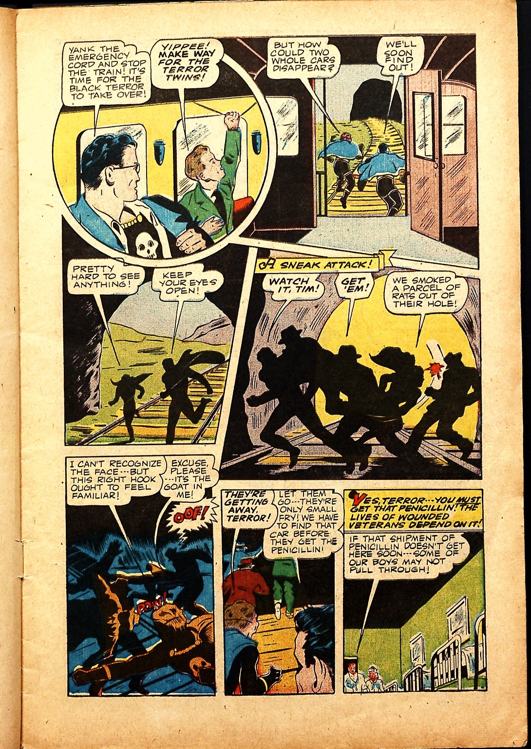 Black Terror, page 5. Black Terror. Public domain in the United States. Intended scans: Digital Comic Museum and Comic Book Plus. https://digitalcomicmuseum.com/