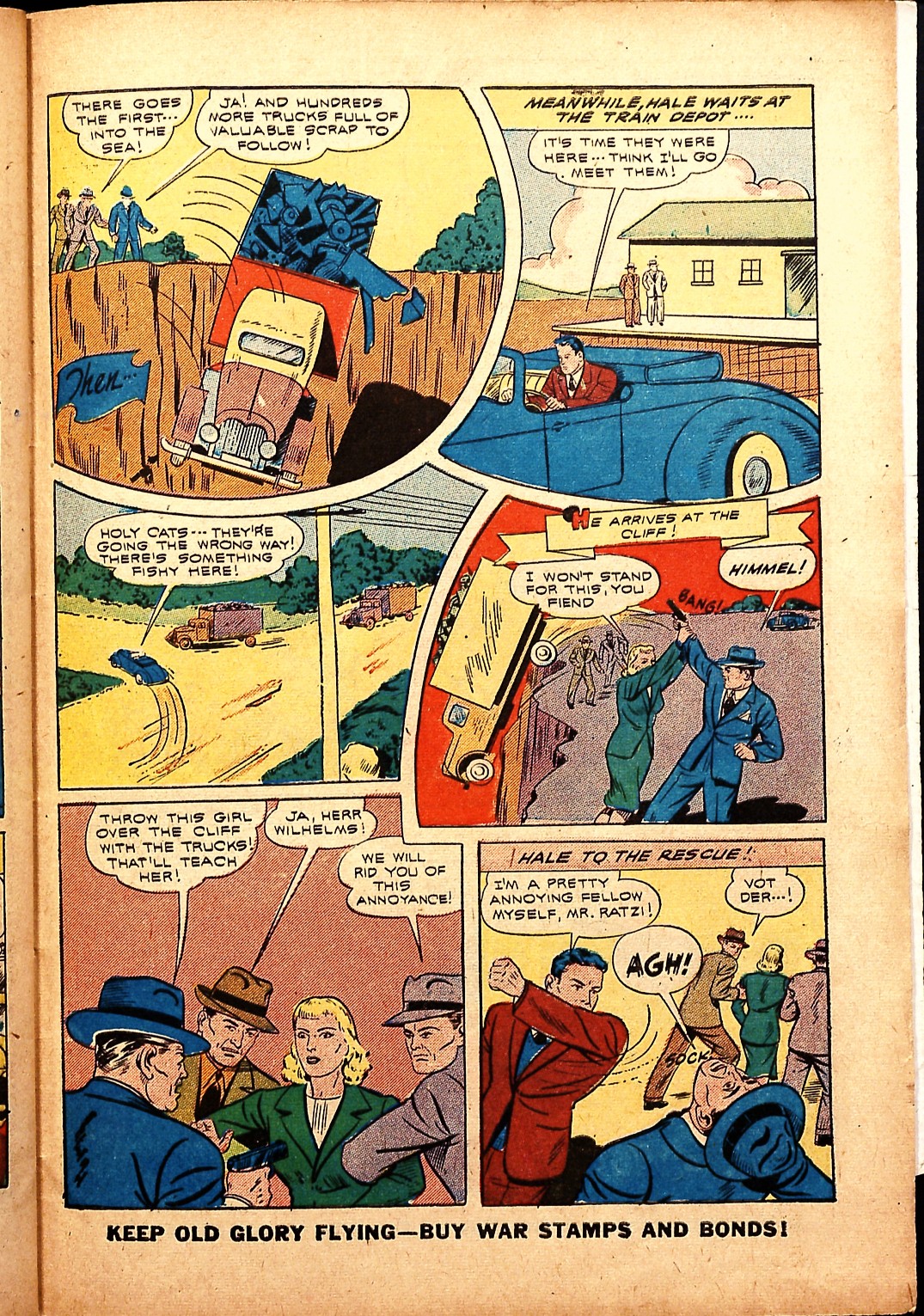 Black Terror, page 43. Black Terror. Public domain in the United States. Intended scans: Digital Comic Museum and Comic Book Plus. https://digitalcomicmuseum.com/