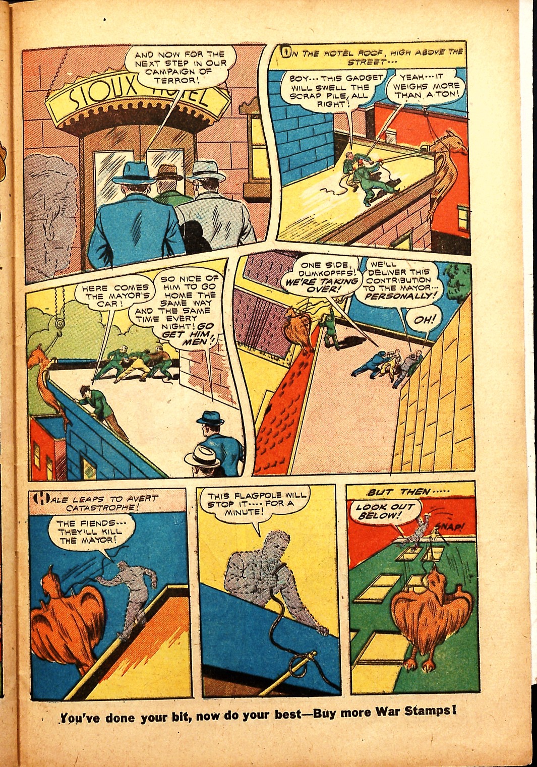 Black Terror, page 45. Black Terror. Public domain in the United States. Intended scans: Digital Comic Museum and Comic Book Plus. https://digitalcomicmuseum.com/