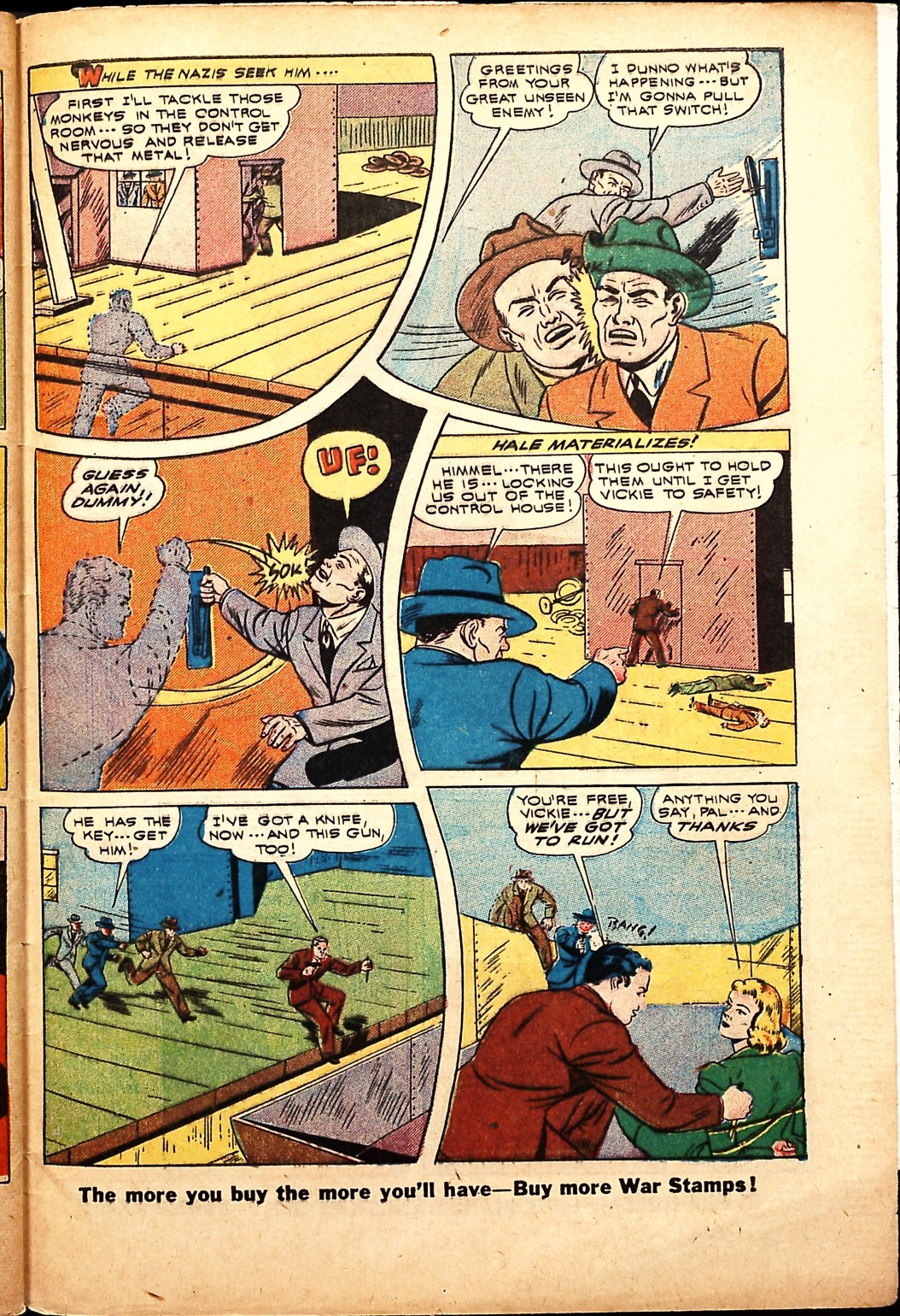 Black Terror, page 49. Black Terror. Public domain in the United States. Intended scans: Digital Comic Museum and Comic Book Plus. https://digitalcomicmuseum.com/