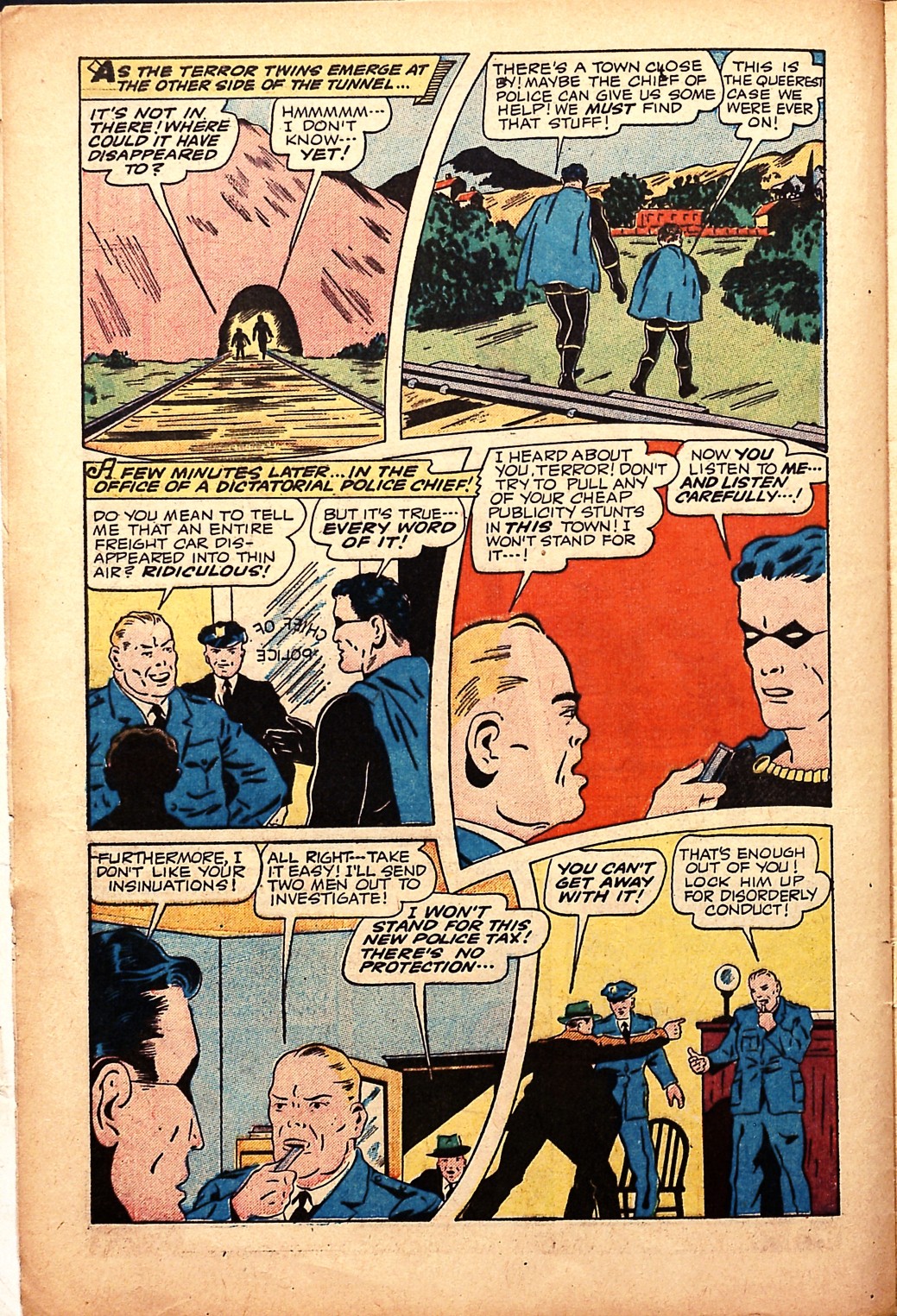 Black Terror, page 6. Black Terror. Public domain in the United States. Intended scans: Digital Comic Museum and Comic Book Plus. https://digitalcomicmuseum.com/