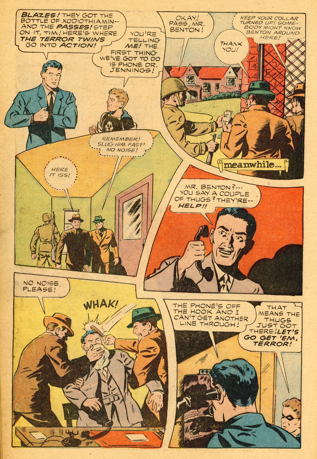 Black Terror, page 19. Black Terror. Public domain in the United States. Intended scans: Digital Comic Museum and Comic Book Plus. https://digitalcomicmuseum.com/