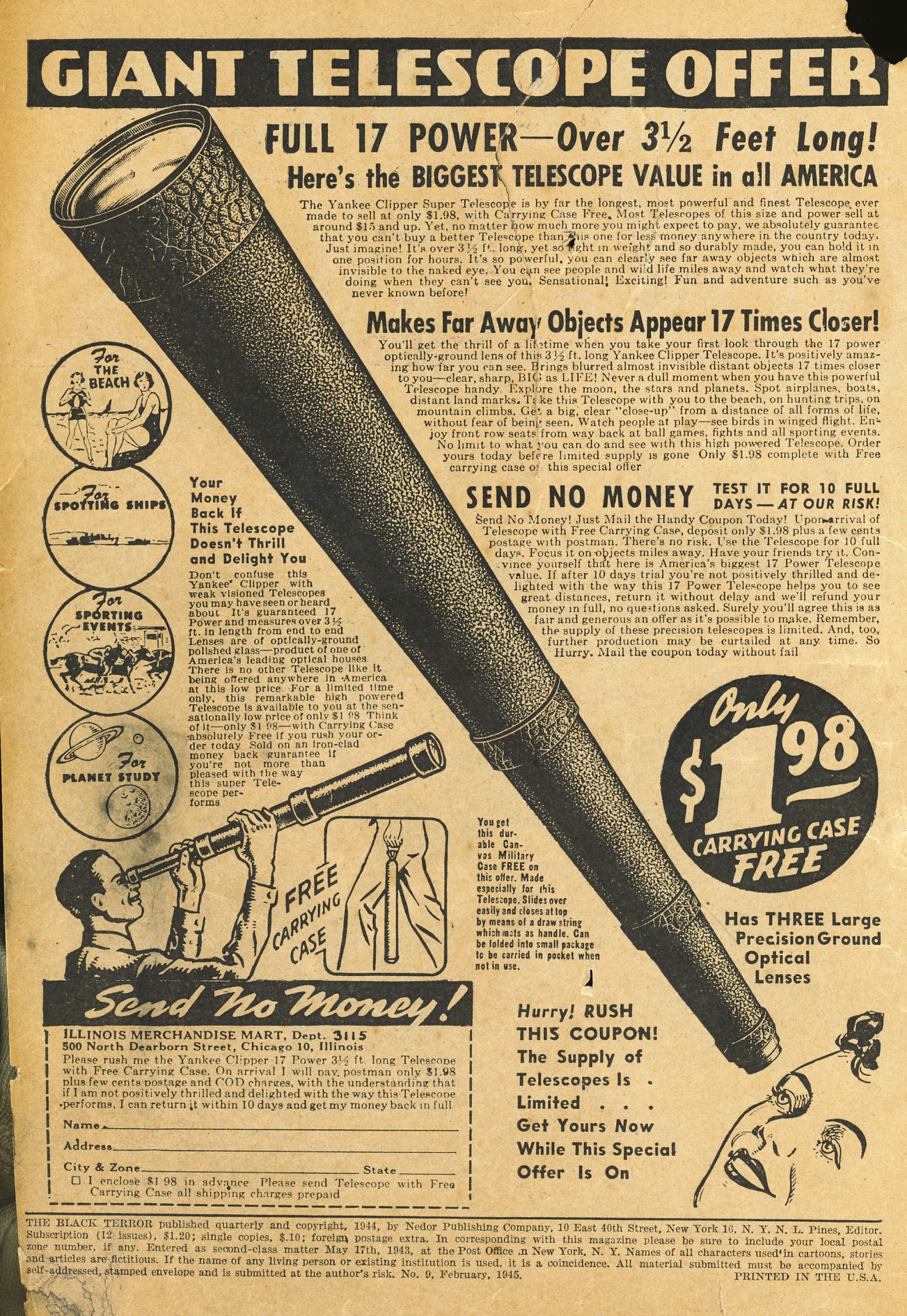 Black Terror, page 3. Black Terror. Public domain in the United States. Intended scans: Digital Comic Museum and Comic Book Plus. https://digitalcomicmuseum.com/