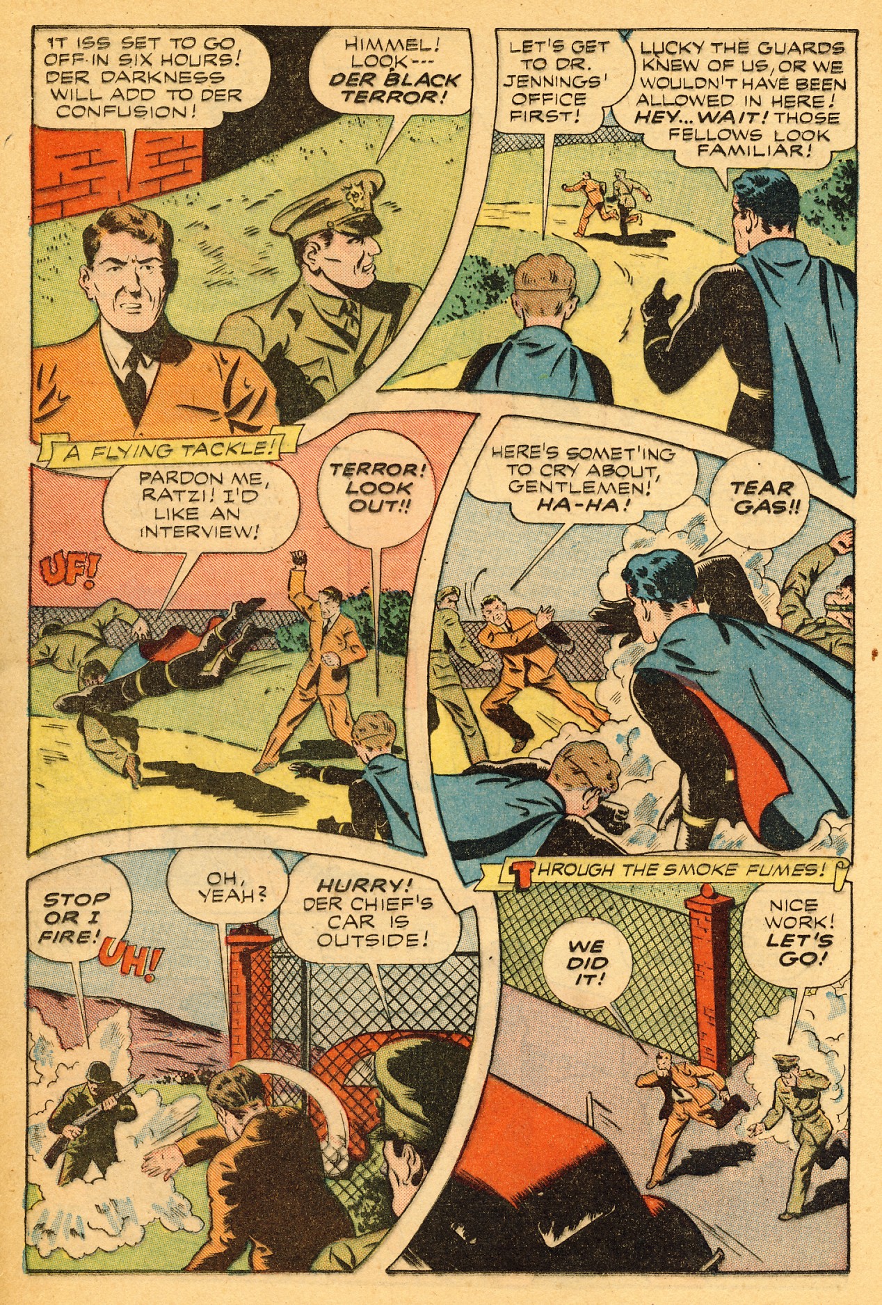Black Terror, page 21. Black Terror. Public domain in the United States. Intended scans: Digital Comic Museum and Comic Book Plus. https://digitalcomicmuseum.com/