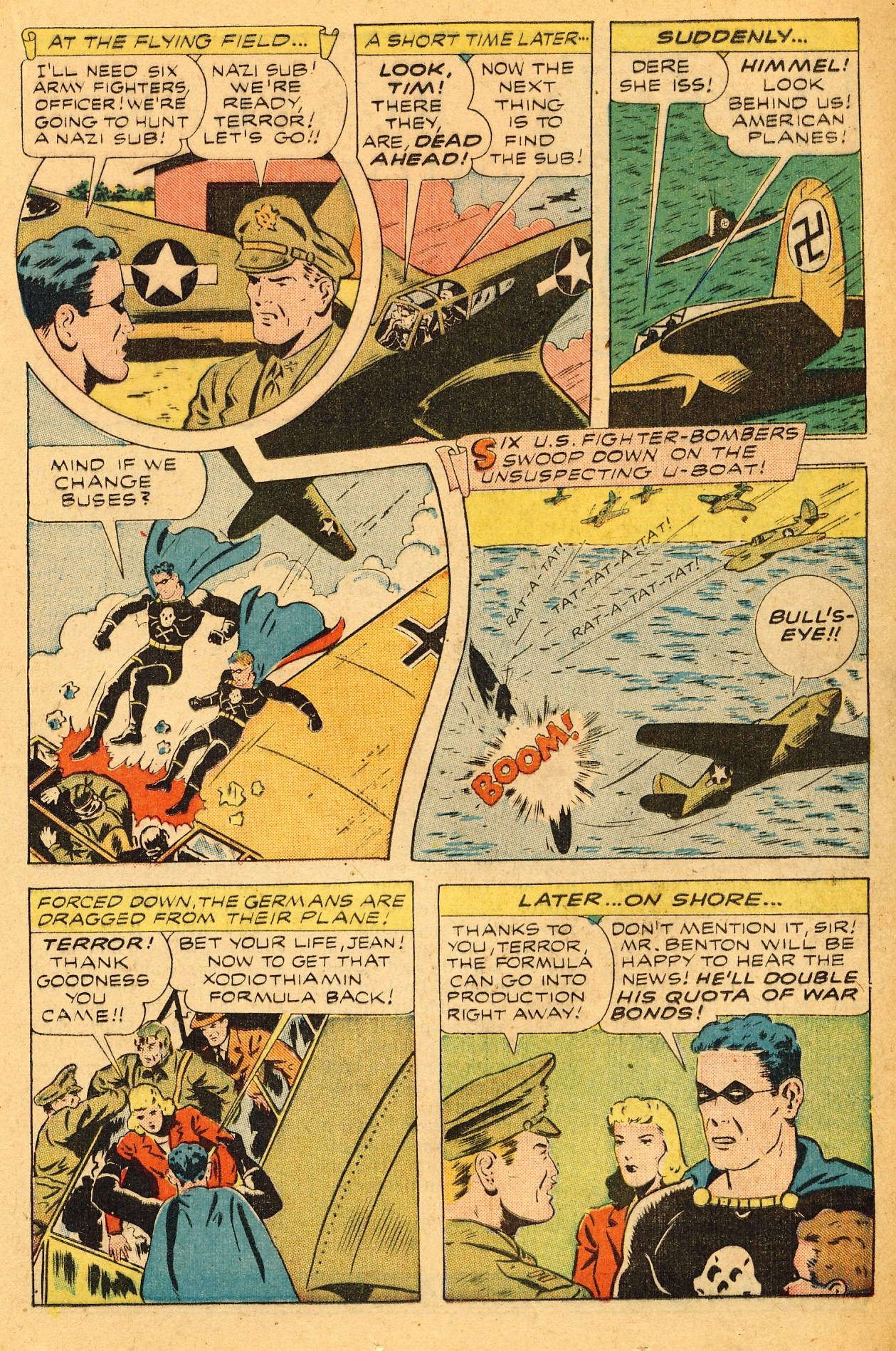 Black Terror, page 26. Black Terror. Public domain in the United States. Intended scans: Digital Comic Museum and Comic Book Plus. https://digitalcomicmuseum.com/