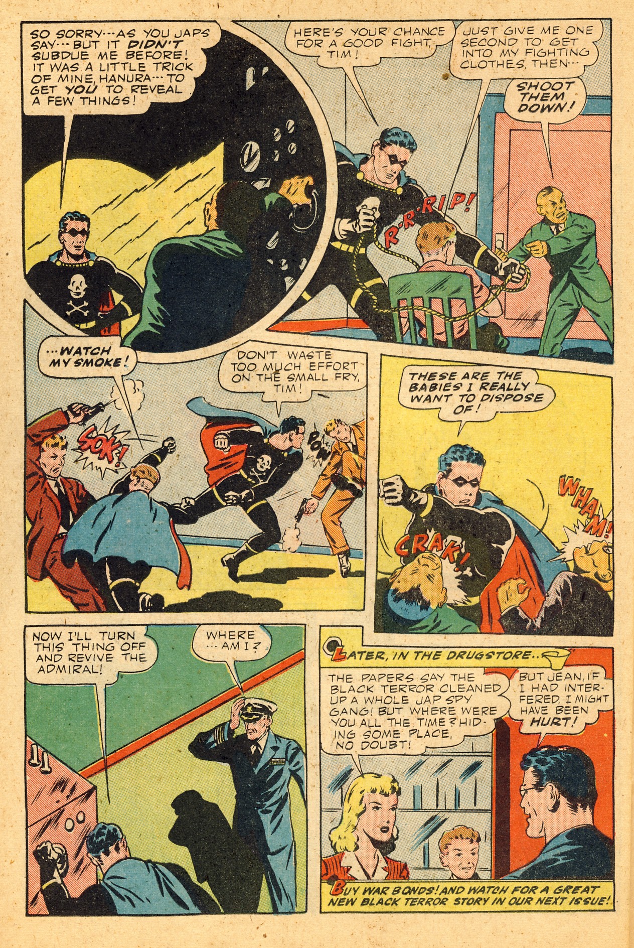 Black Terror, page 37. Black Terror. Public domain in the United States. Intended scans: Digital Comic Museum and Comic Book Plus. https://digitalcomicmuseum.com/