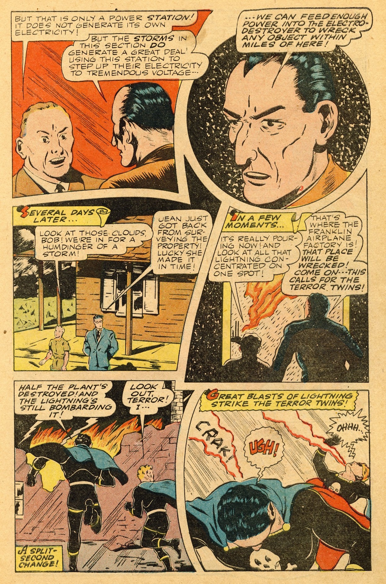 Black Terror, page 8. Black Terror. Public domain in the United States. Intended scans: Digital Comic Museum and Comic Book Plus. https://digitalcomicmuseum.com/