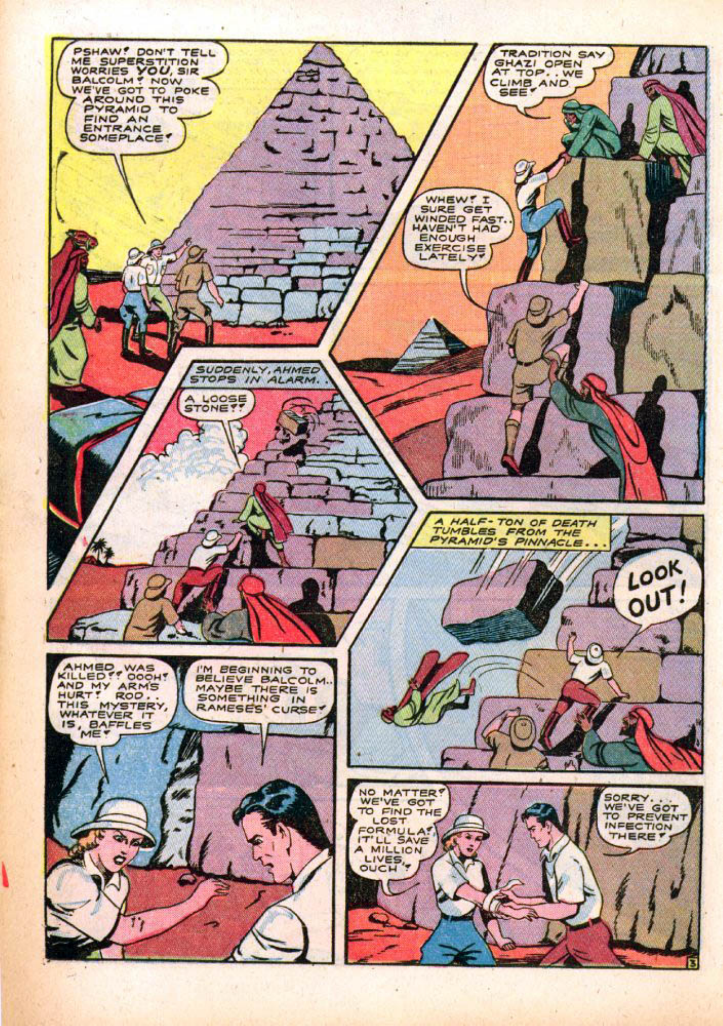 Blue Beetle (Fox / Dan Garrett), page 23. Blue Beetle (Dan Garrett). Public domain in the United States for Fox/Holyoke-era issues. Not Charlton or DC. Internet Archive folkscanomy scans used when Comic Book Plus returns 403.