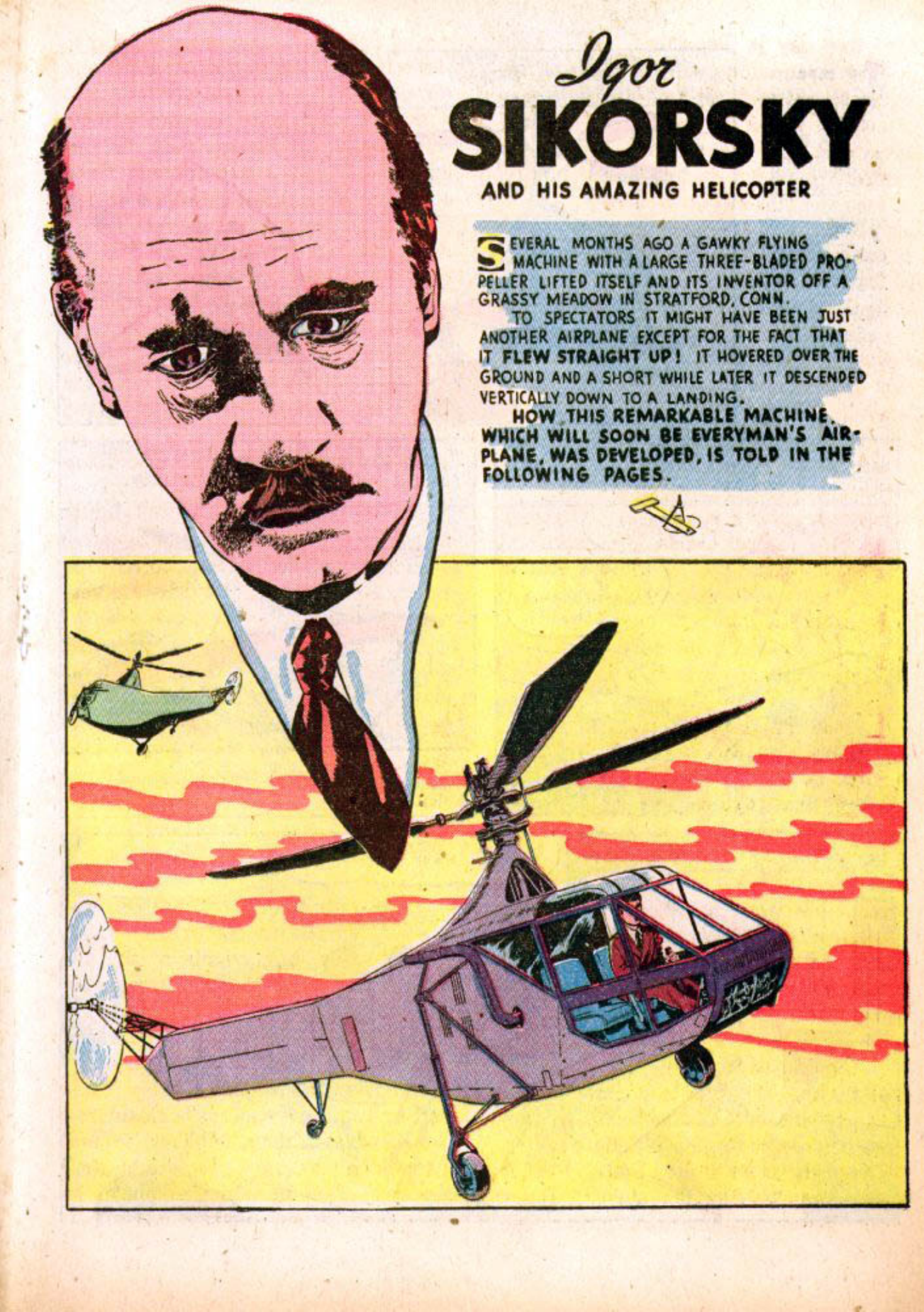 Blue Beetle (Fox / Dan Garrett), page 34. Blue Beetle (Dan Garrett). Public domain in the United States for Fox/Holyoke-era issues. Not Charlton or DC. Internet Archive folkscanomy scans used when Comic Book Plus returns 403.