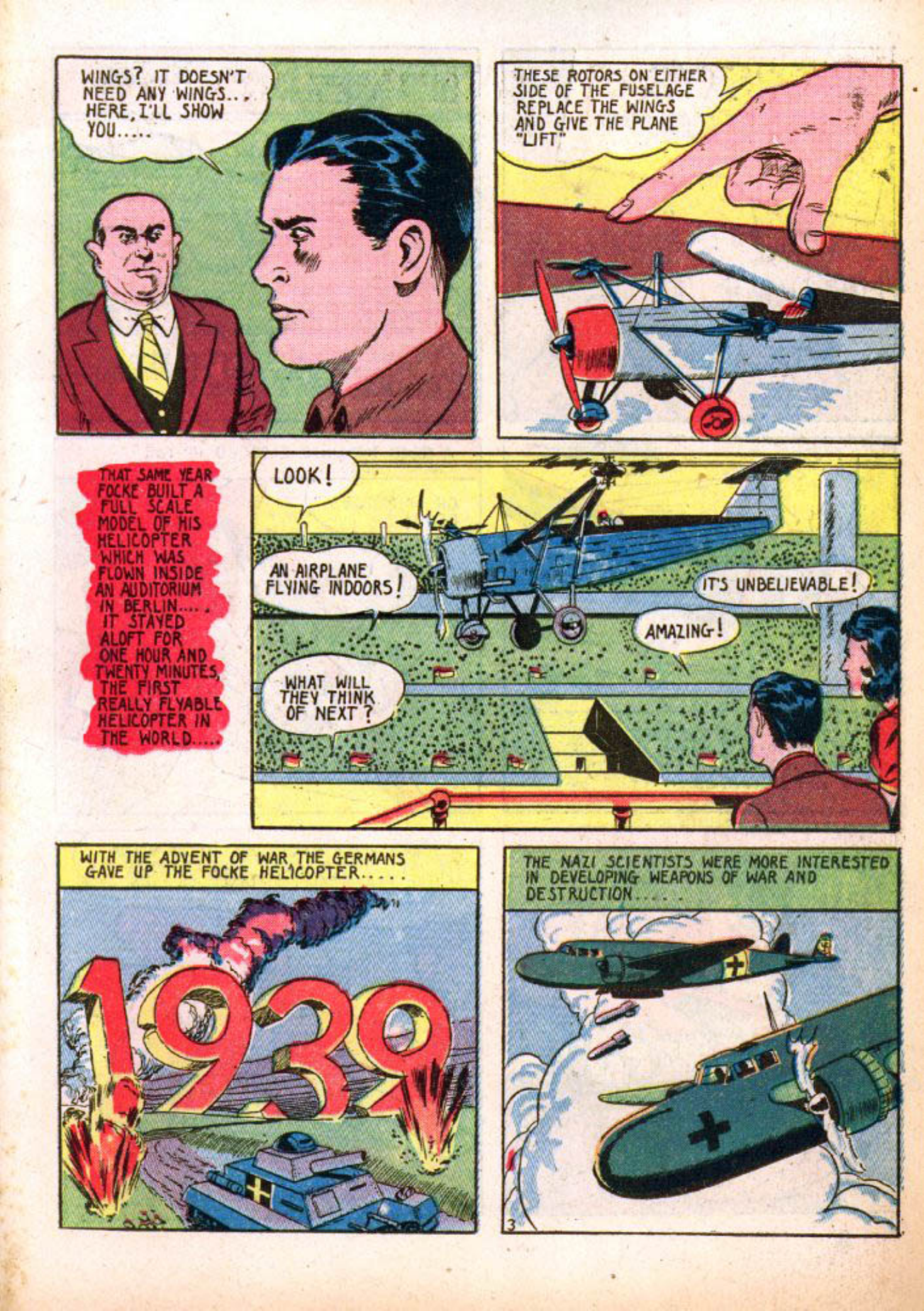 Blue Beetle (Fox / Dan Garrett), page 36. Blue Beetle (Dan Garrett). Public domain in the United States for Fox/Holyoke-era issues. Not Charlton or DC. Internet Archive folkscanomy scans used when Comic Book Plus returns 403.