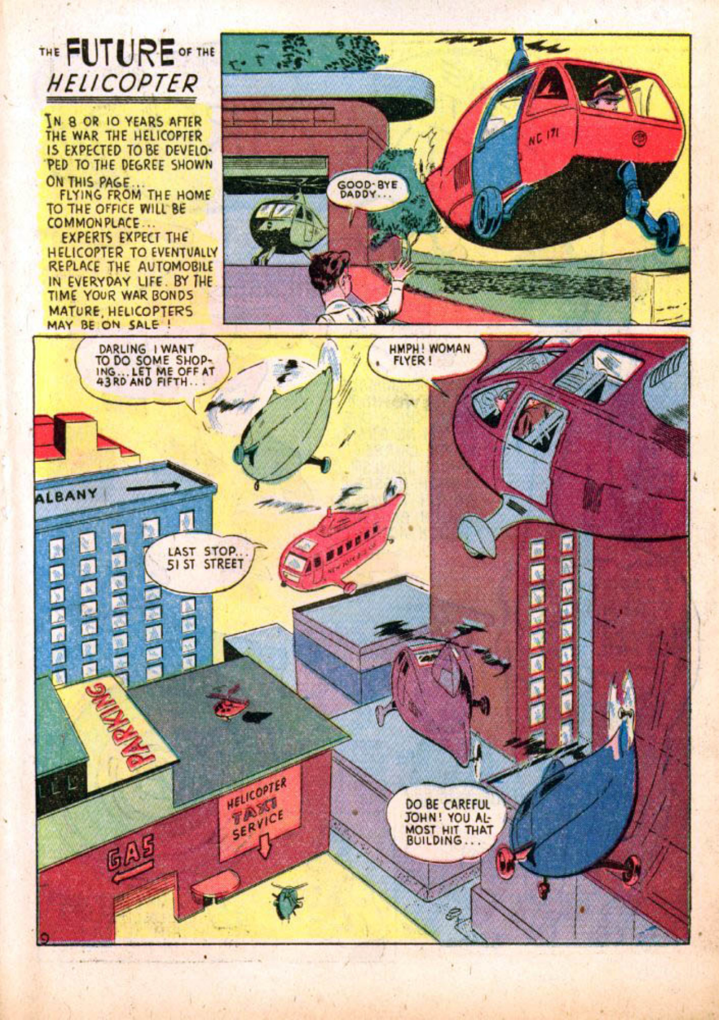 Blue Beetle (Fox / Dan Garrett), page 42. Blue Beetle (Dan Garrett). Public domain in the United States for Fox/Holyoke-era issues. Not Charlton or DC. Internet Archive folkscanomy scans used when Comic Book Plus returns 403.