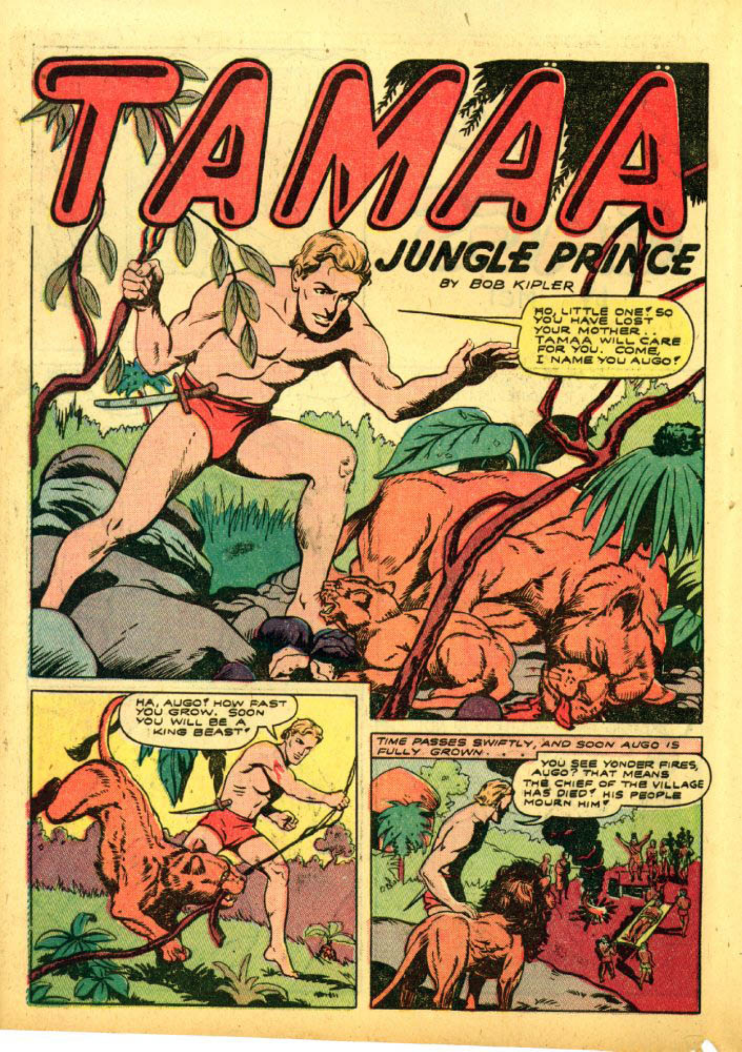 Blue Beetle (Fox / Dan Garrett), page 53. Blue Beetle (Dan Garrett). Public domain in the United States for Fox/Holyoke-era issues. Not Charlton or DC. Internet Archive folkscanomy scans used when Comic Book Plus returns 403.