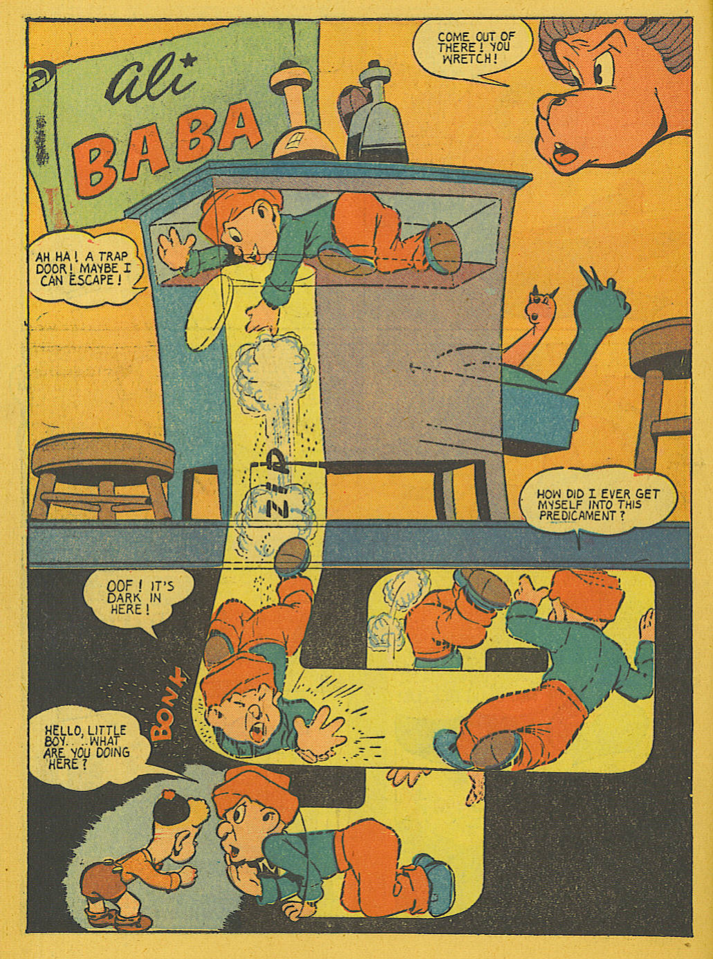 Blue Beetle (Fox / Dan Garrett), page 12. Blue Beetle (Dan Garrett). Public domain in the United States for Fox/Holyoke-era issues. Not Charlton or DC. Internet Archive folkscanomy scans used when Comic Book Plus returns 403.