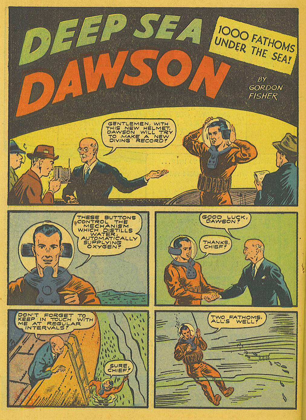 Blue Beetle (Fox / Dan Garrett), page 26. Blue Beetle (Dan Garrett). Public domain in the United States for Fox/Holyoke-era issues. Not Charlton or DC. Internet Archive folkscanomy scans used when Comic Book Plus returns 403.