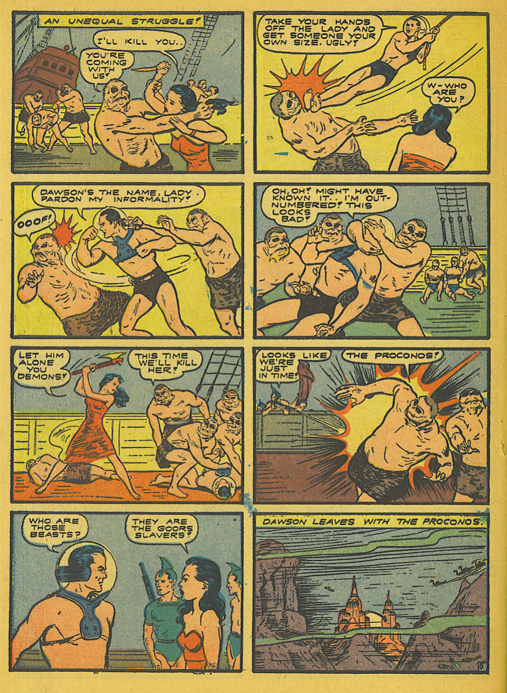Blue Beetle (Fox / Dan Garrett), page 30. Blue Beetle (Dan Garrett). Public domain in the United States for Fox/Holyoke-era issues. Not Charlton or DC. Internet Archive folkscanomy scans used when Comic Book Plus returns 403.