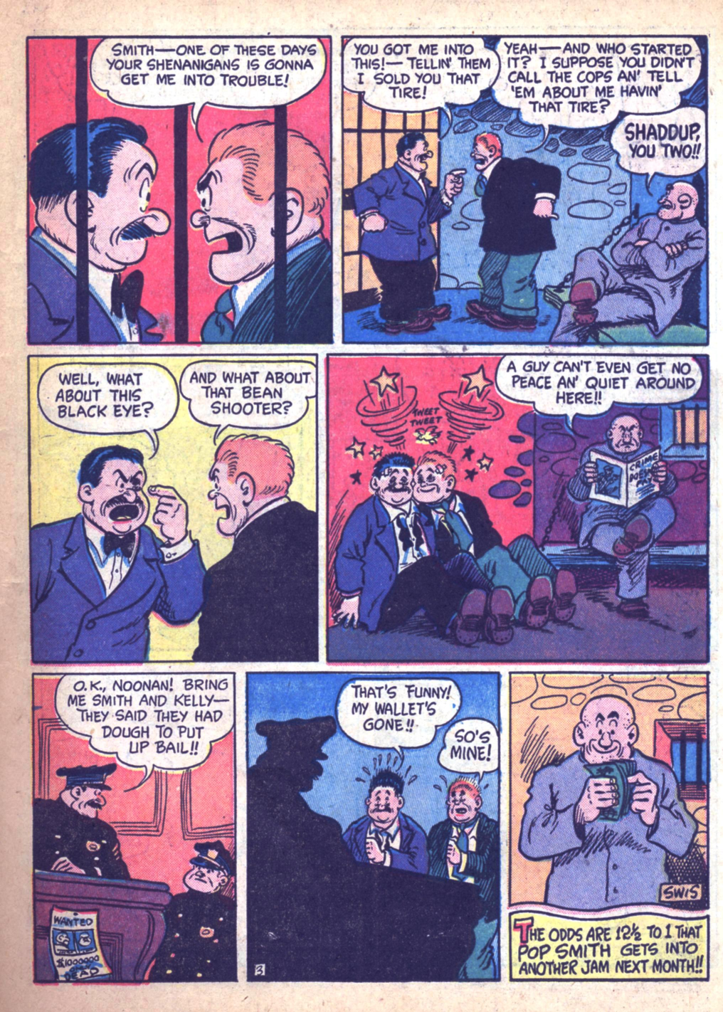 Blue Beetle (Fox / Dan Garrett), page 20. Blue Beetle (Dan Garrett). Public domain in the United States for Fox/Holyoke-era issues. Not Charlton or DC. Internet Archive folkscanomy scans used when Comic Book Plus returns 403.