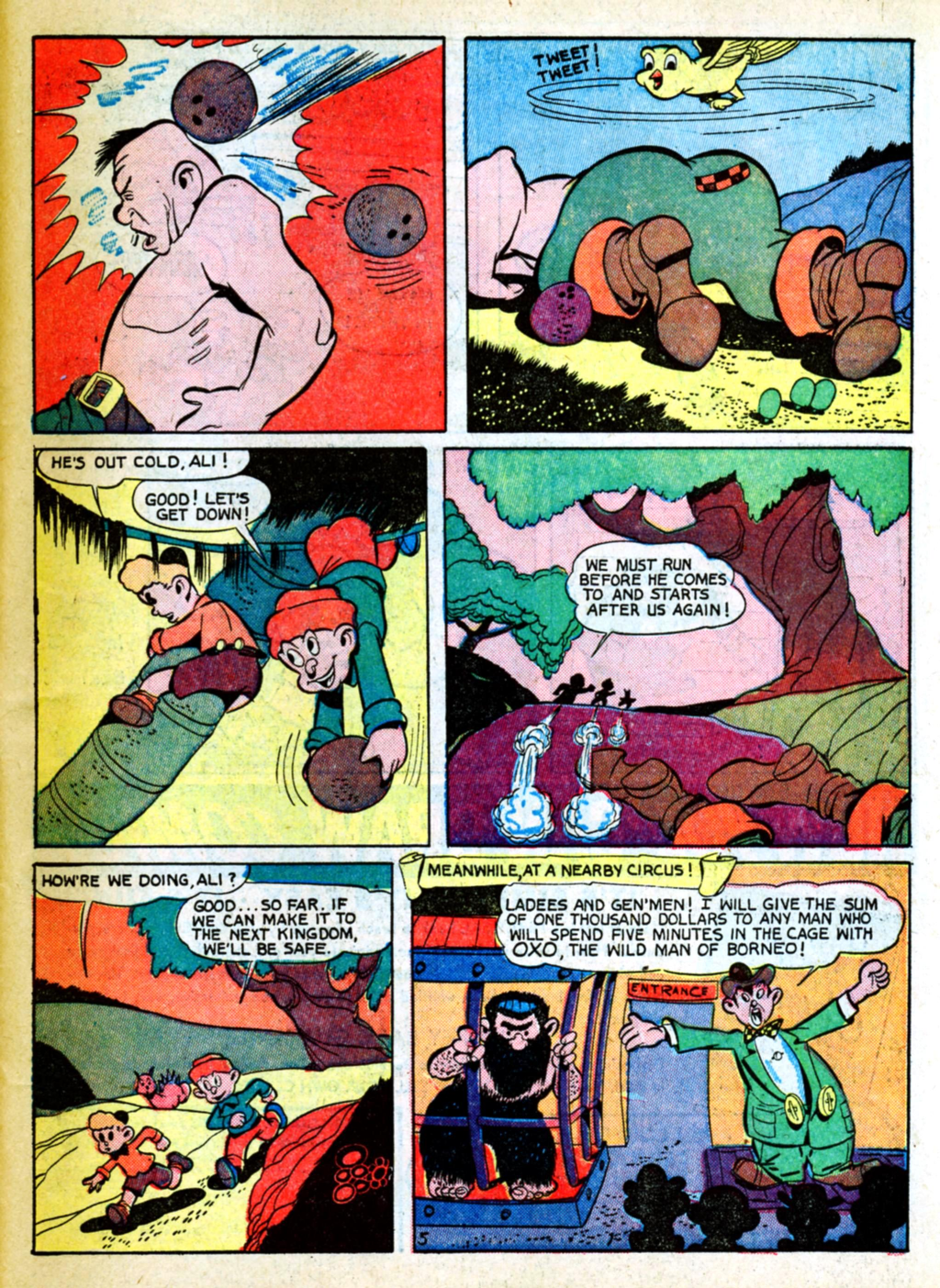 Blue Beetle (Fox / Dan Garrett), page 52. Blue Beetle (Dan Garrett). Public domain in the United States for Fox/Holyoke-era issues. Not Charlton or DC. Internet Archive folkscanomy scans used when Comic Book Plus returns 403.