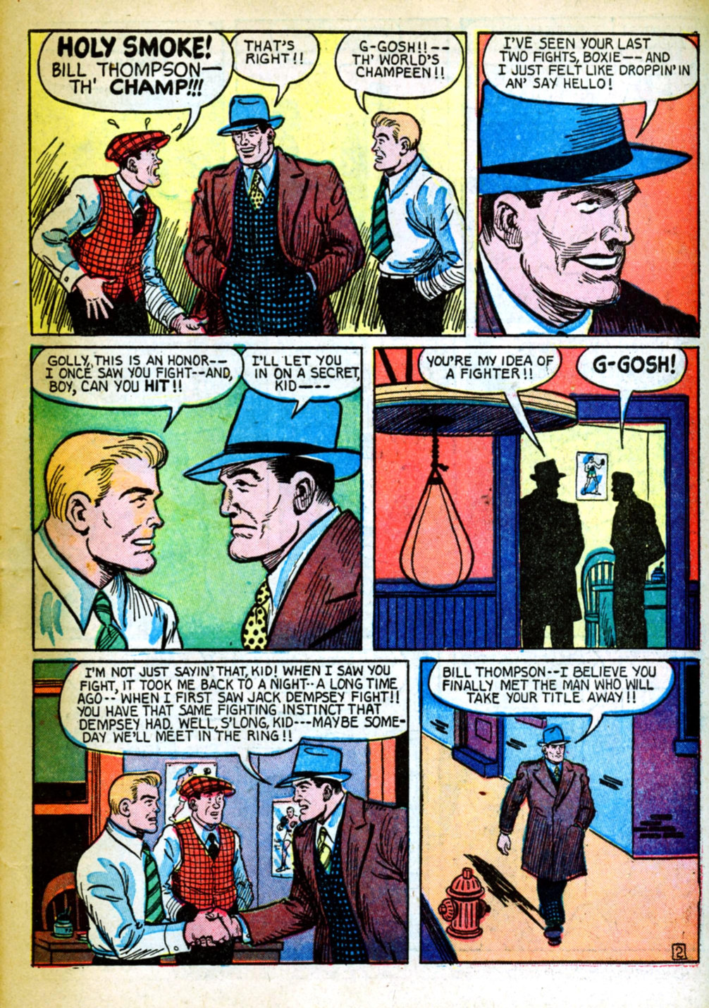 Blue Beetle (Fox / Dan Garrett), page 62. Blue Beetle (Dan Garrett). Public domain in the United States for Fox/Holyoke-era issues. Not Charlton or DC. Internet Archive folkscanomy scans used when Comic Book Plus returns 403.