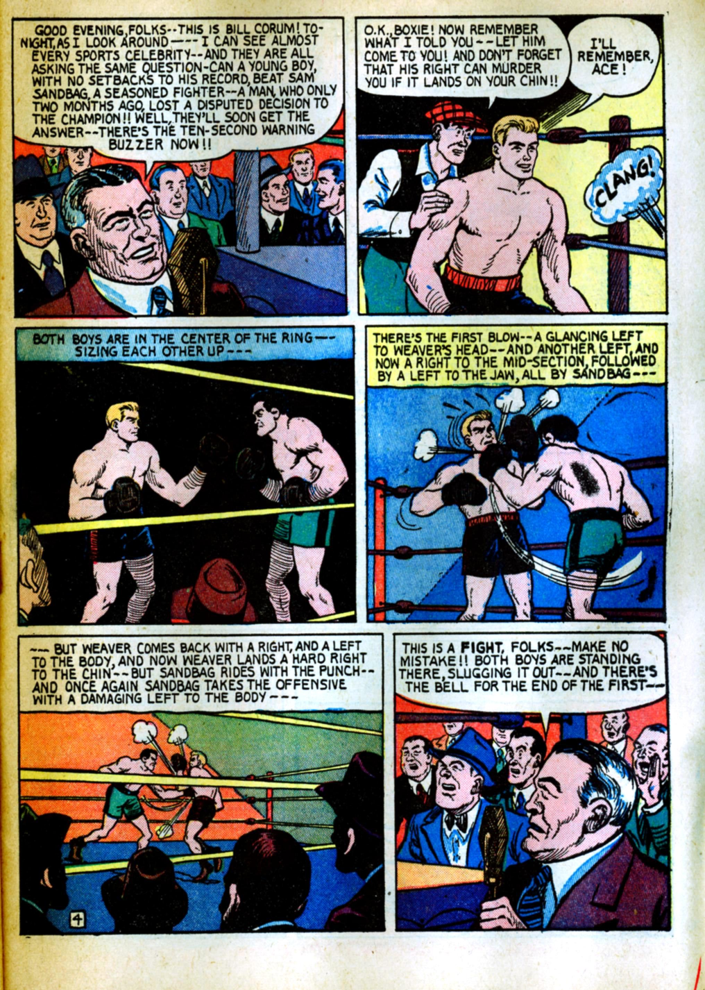 Blue Beetle (Fox / Dan Garrett), page 64. Blue Beetle (Dan Garrett). Public domain in the United States for Fox/Holyoke-era issues. Not Charlton or DC. Internet Archive folkscanomy scans used when Comic Book Plus returns 403.