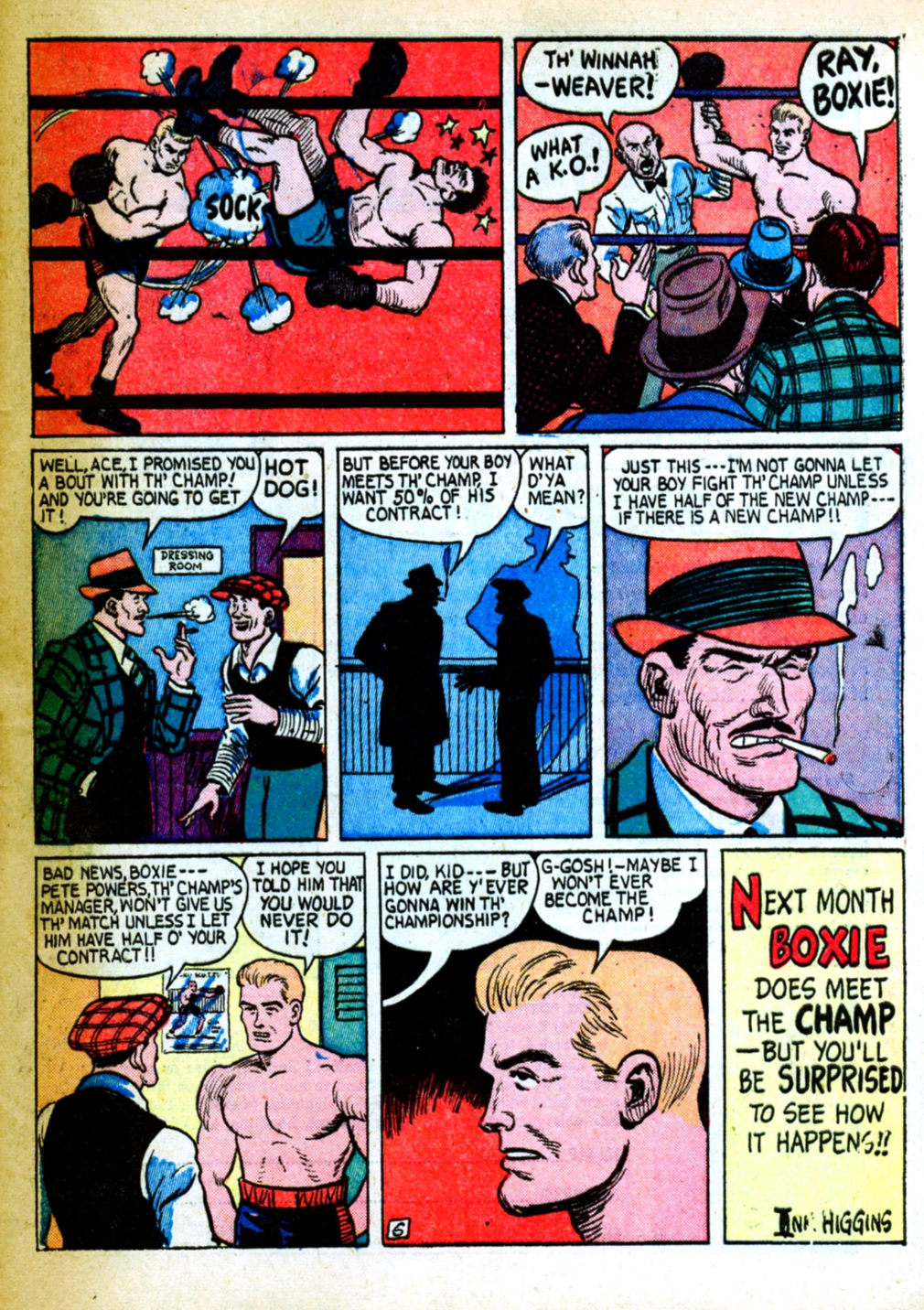 Blue Beetle (Fox / Dan Garrett), page 66. Blue Beetle (Dan Garrett). Public domain in the United States for Fox/Holyoke-era issues. Not Charlton or DC. Internet Archive folkscanomy scans used when Comic Book Plus returns 403.