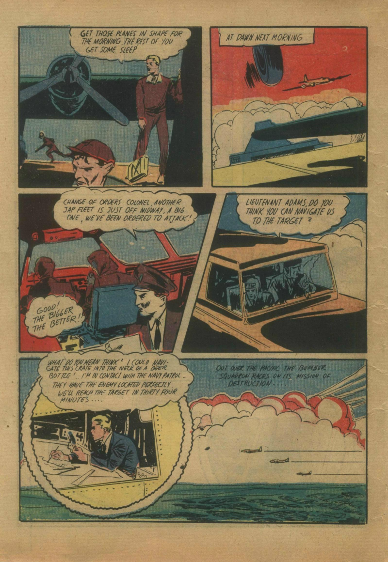 Blue Beetle (Fox / Dan Garrett), page 65. Blue Beetle (Dan Garrett). Public domain in the United States for Fox/Holyoke-era issues. Not Charlton or DC. Internet Archive folkscanomy scans used when Comic Book Plus returns 403.