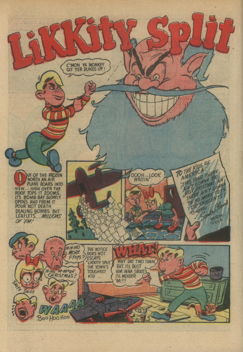 Blue Beetle (Fox / Dan Garrett), page 19. Blue Beetle (Dan Garrett). Public domain in the United States for Fox/Holyoke-era issues. Not Charlton or DC. Internet Archive folkscanomy scans used when Comic Book Plus returns 403.