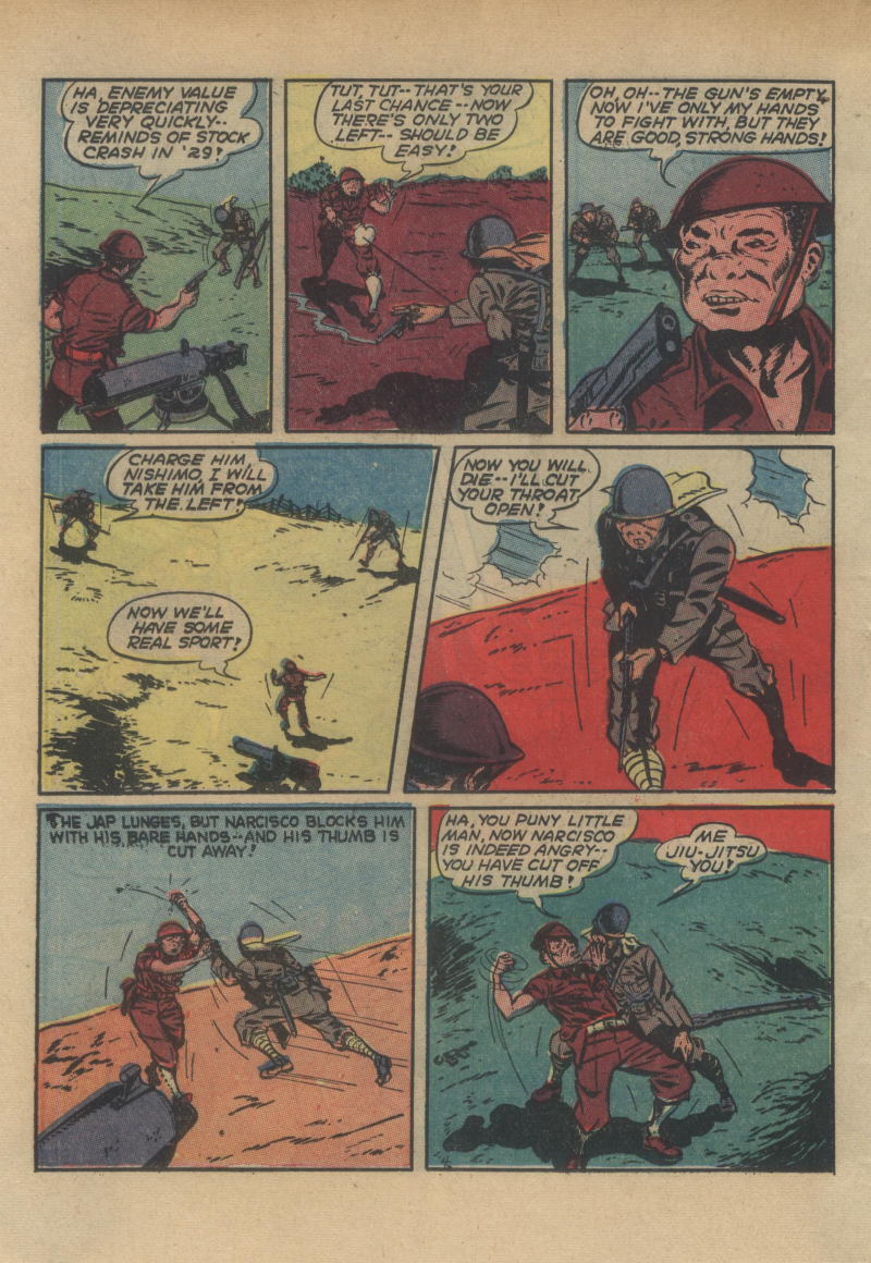 Blue Beetle (Fox / Dan Garrett), page 51. Blue Beetle (Dan Garrett). Public domain in the United States for Fox/Holyoke-era issues. Not Charlton or DC. Internet Archive folkscanomy scans used when Comic Book Plus returns 403.