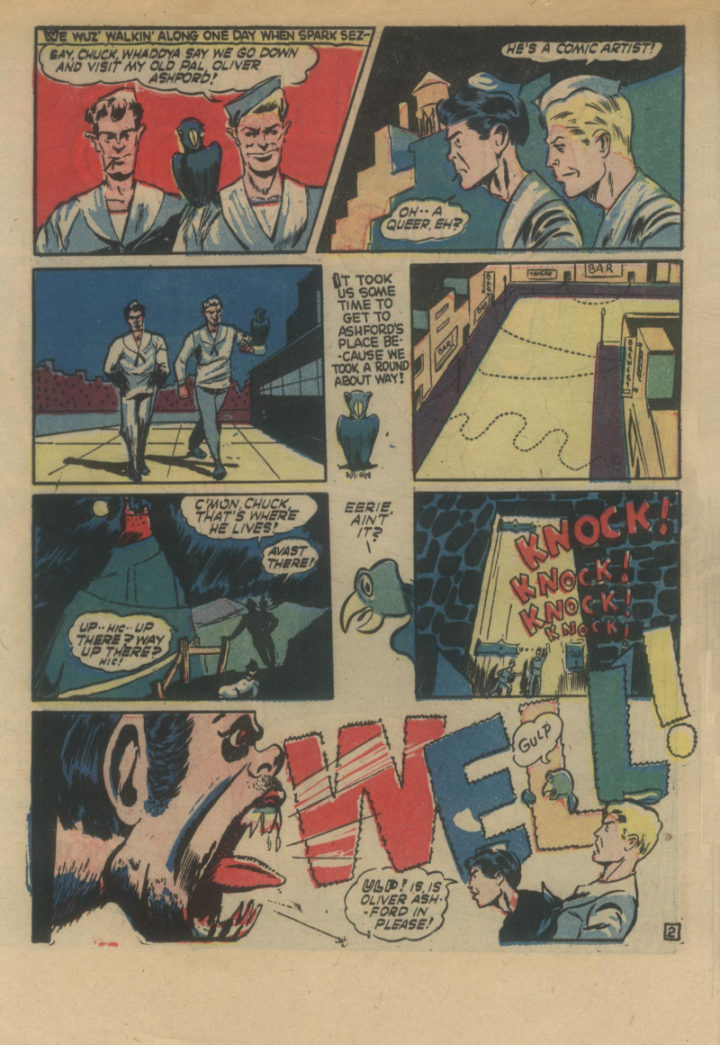 Blue Beetle (Fox / Dan Garrett), page 63. Blue Beetle (Dan Garrett). Public domain in the United States for Fox/Holyoke-era issues. Not Charlton or DC. Internet Archive folkscanomy scans used when Comic Book Plus returns 403.