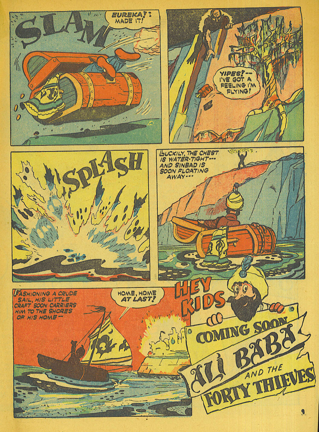 Blue Beetle (Fox / Dan Garrett), page 34. Blue Beetle (Dan Garrett). Public domain in the United States for Fox/Holyoke-era issues. Not Charlton or DC. Internet Archive folkscanomy scans used when Comic Book Plus returns 403.