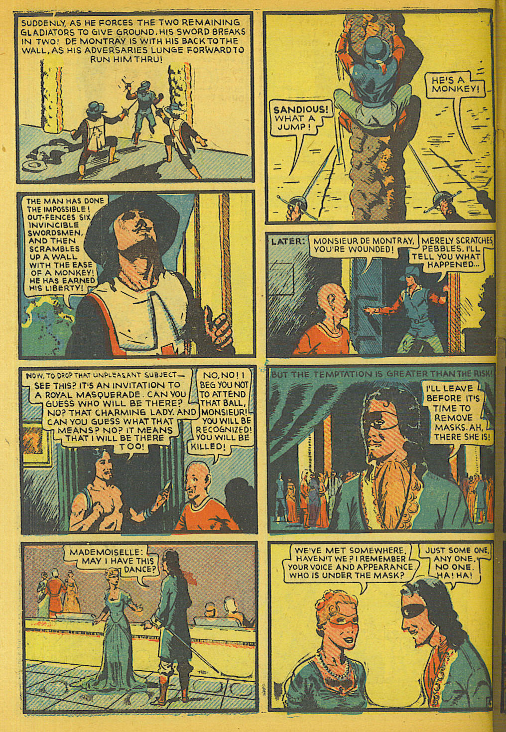 Blue Beetle (Fox / Dan Garrett), page 61. Blue Beetle (Dan Garrett). Public domain in the United States for Fox/Holyoke-era issues. Not Charlton or DC. Internet Archive folkscanomy scans used when Comic Book Plus returns 403.