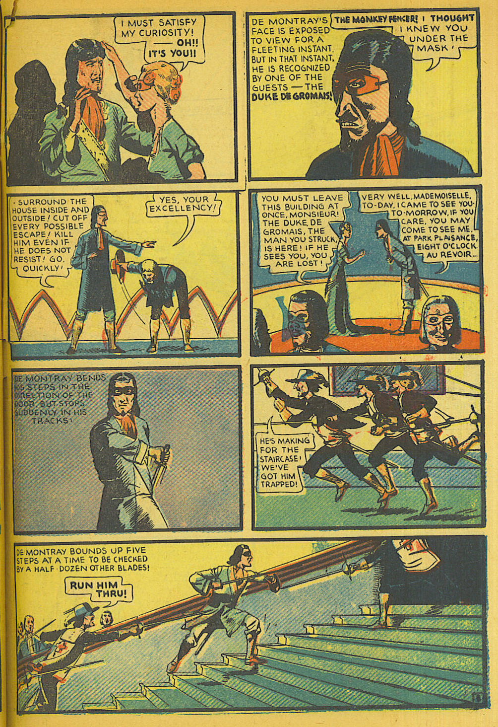Blue Beetle (Fox / Dan Garrett), page 62. Blue Beetle (Dan Garrett). Public domain in the United States for Fox/Holyoke-era issues. Not Charlton or DC. Internet Archive folkscanomy scans used when Comic Book Plus returns 403.