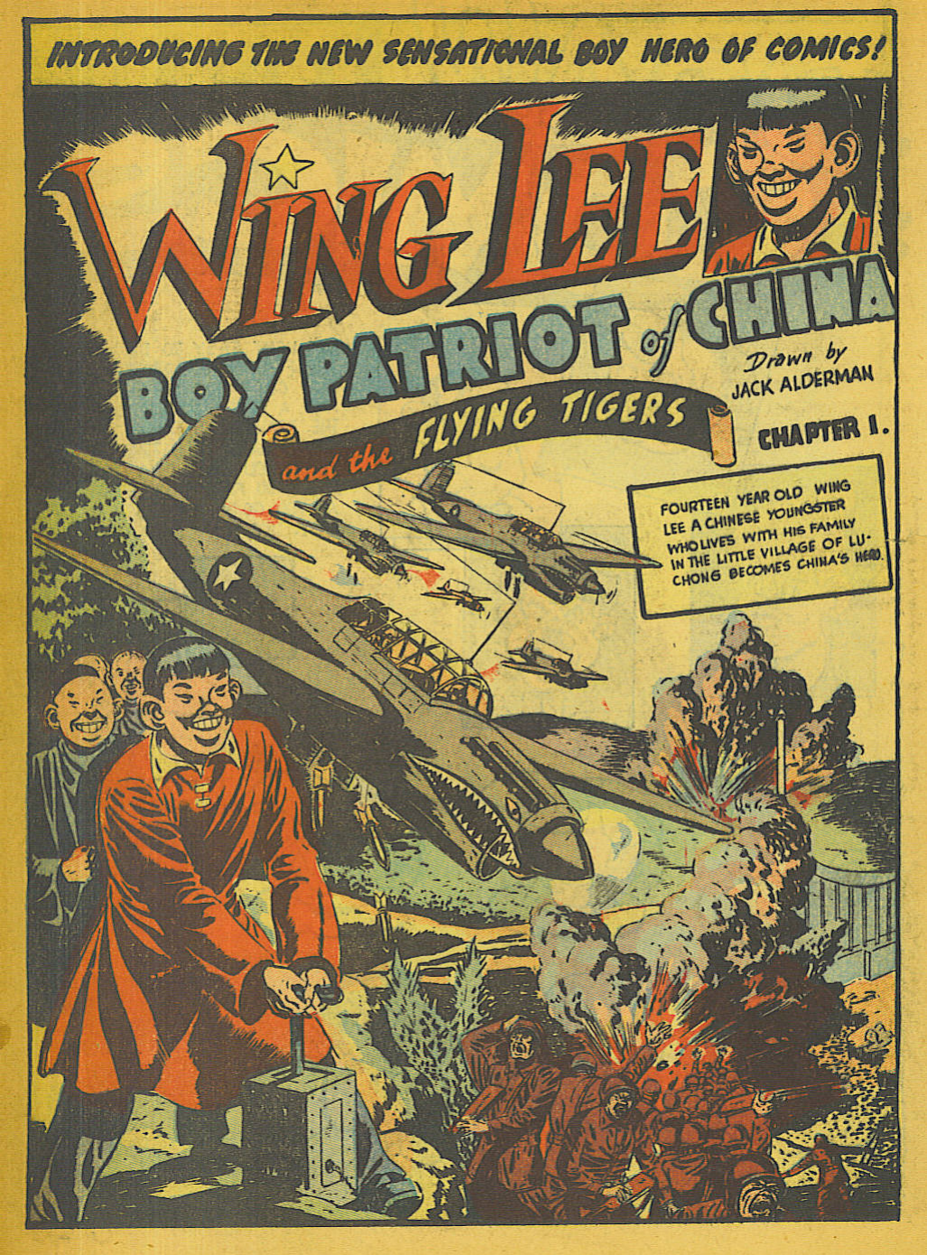 Blue Beetle (Fox / Dan Garrett), page 34. Blue Beetle (Dan Garrett). Public domain in the United States for Fox/Holyoke-era issues. Not Charlton or DC. Internet Archive folkscanomy scans used when Comic Book Plus returns 403.