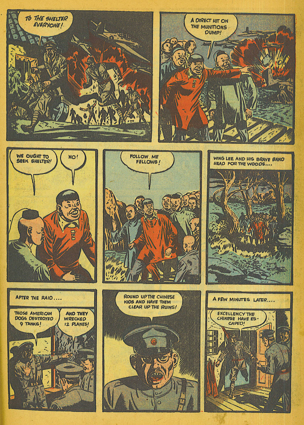 Blue Beetle (Fox / Dan Garrett), page 39. Blue Beetle (Dan Garrett). Public domain in the United States for Fox/Holyoke-era issues. Not Charlton or DC. Internet Archive folkscanomy scans used when Comic Book Plus returns 403.