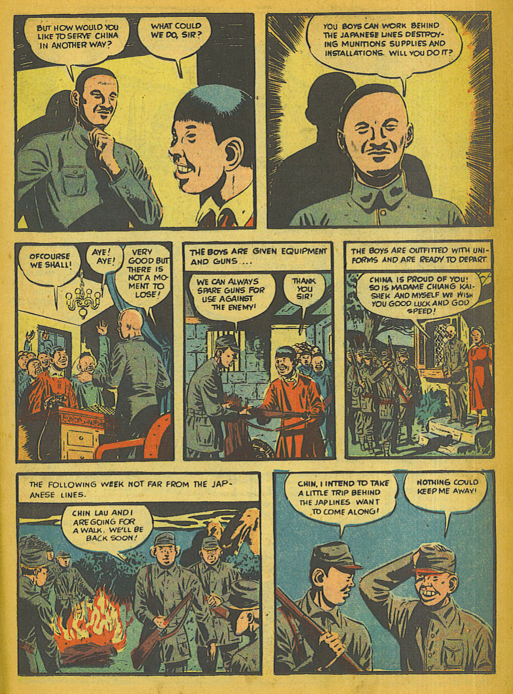 Blue Beetle (Fox / Dan Garrett), page 41. Blue Beetle (Dan Garrett). Public domain in the United States for Fox/Holyoke-era issues. Not Charlton or DC. Internet Archive folkscanomy scans used when Comic Book Plus returns 403.