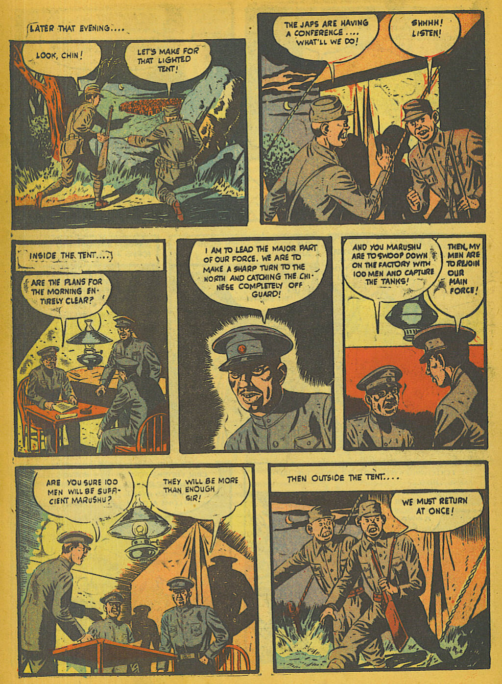 Blue Beetle (Fox / Dan Garrett), page 42. Blue Beetle (Dan Garrett). Public domain in the United States for Fox/Holyoke-era issues. Not Charlton or DC. Internet Archive folkscanomy scans used when Comic Book Plus returns 403.